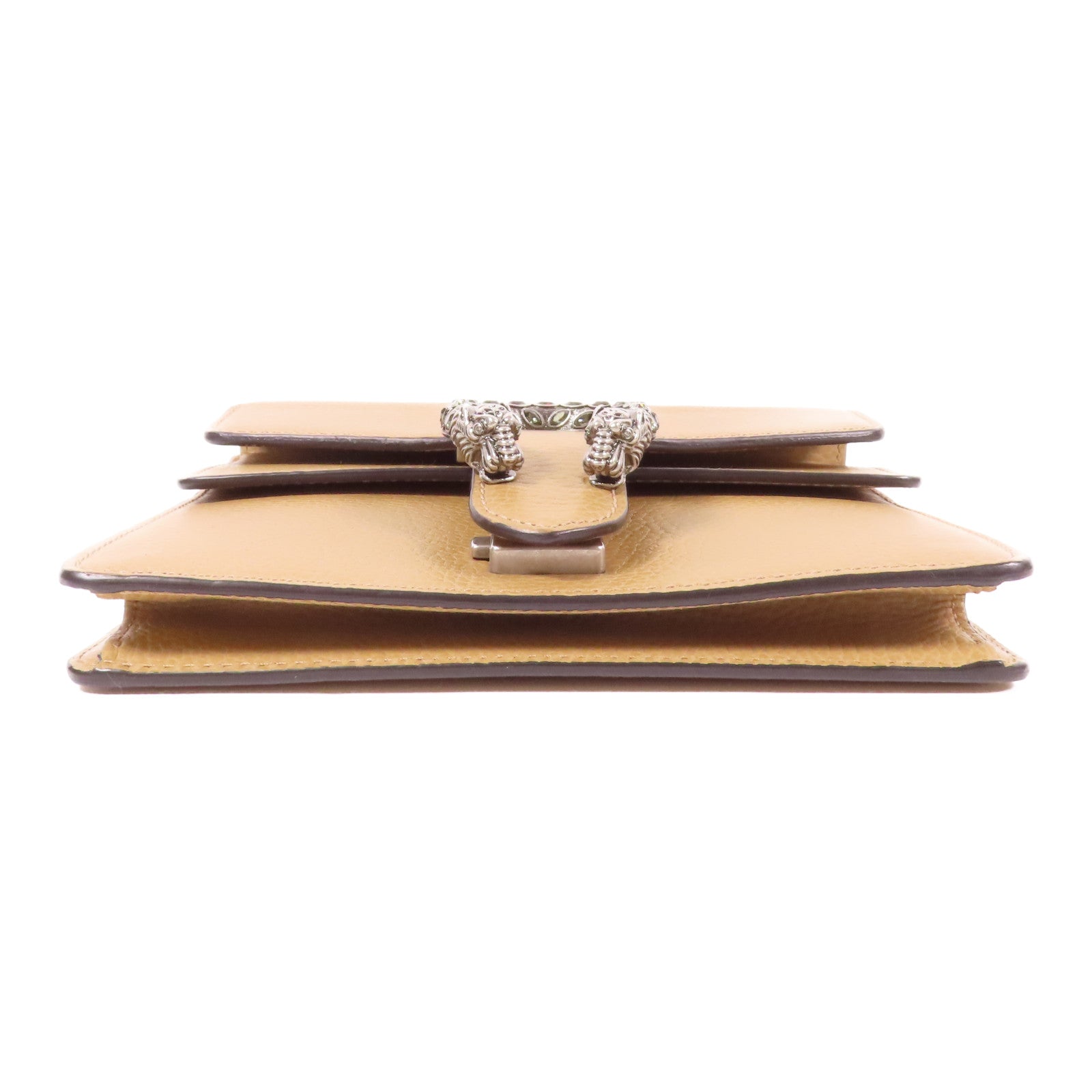 GUCCI GG SHW Dionysus Chain Shoulder Bag Calfskin Leather Brown
