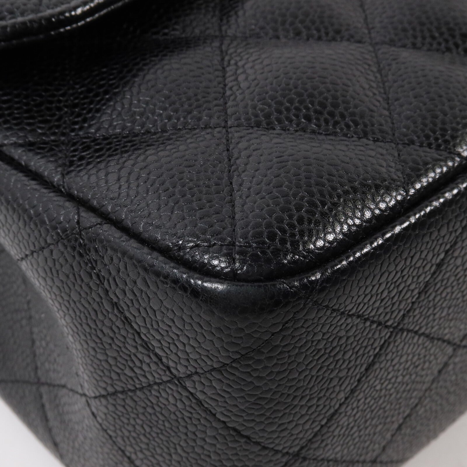CHANEL 牛皮皮革Large Classic鏈帶肩背袋