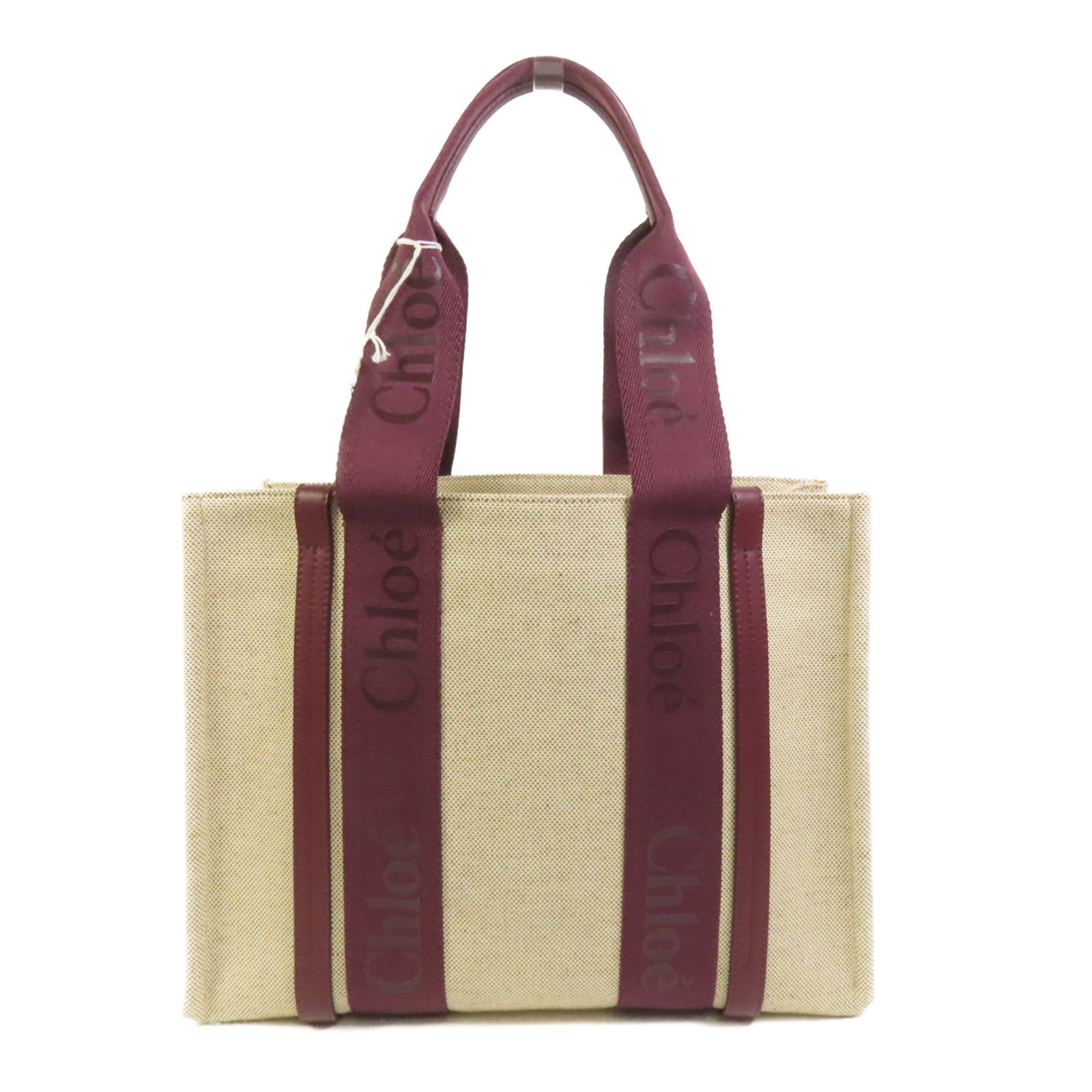 Chloe 帆布Woody Tote Medium肩背袋