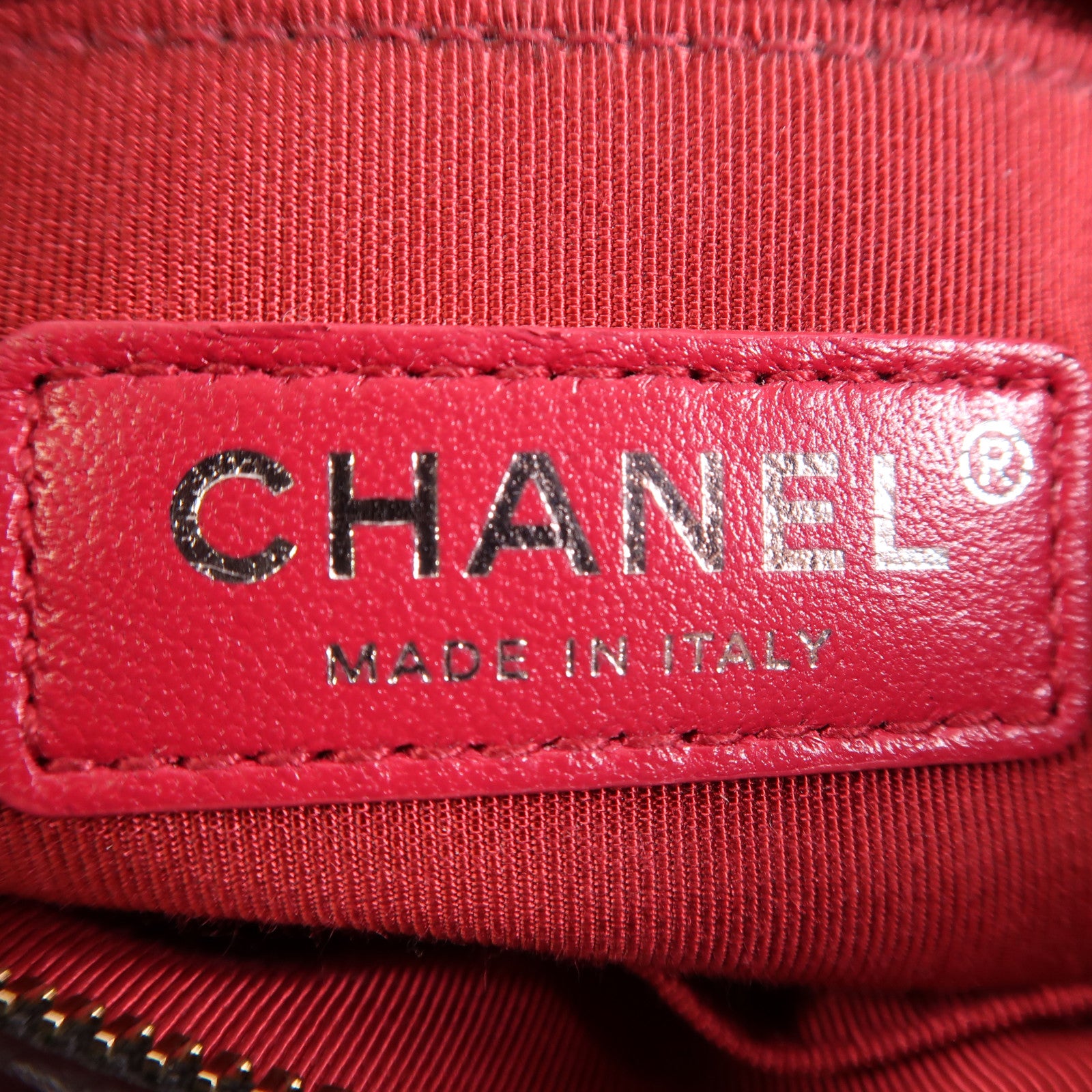 CHANEL CC Gabrielle Small Chain Shoulder Bag Calfskin Leather Black