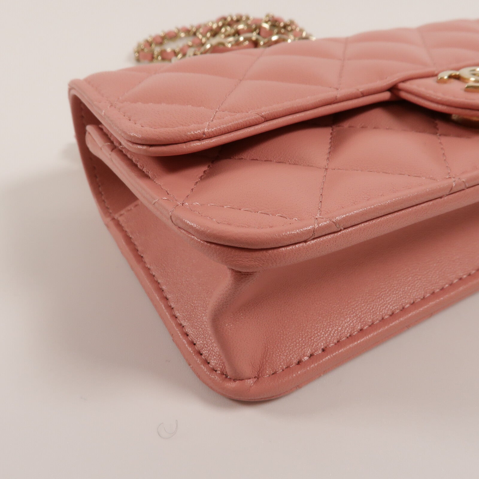 CHANEL 羊皮皮革Wallet On Chain With Handle鏈帶手挽肩背兩用袋