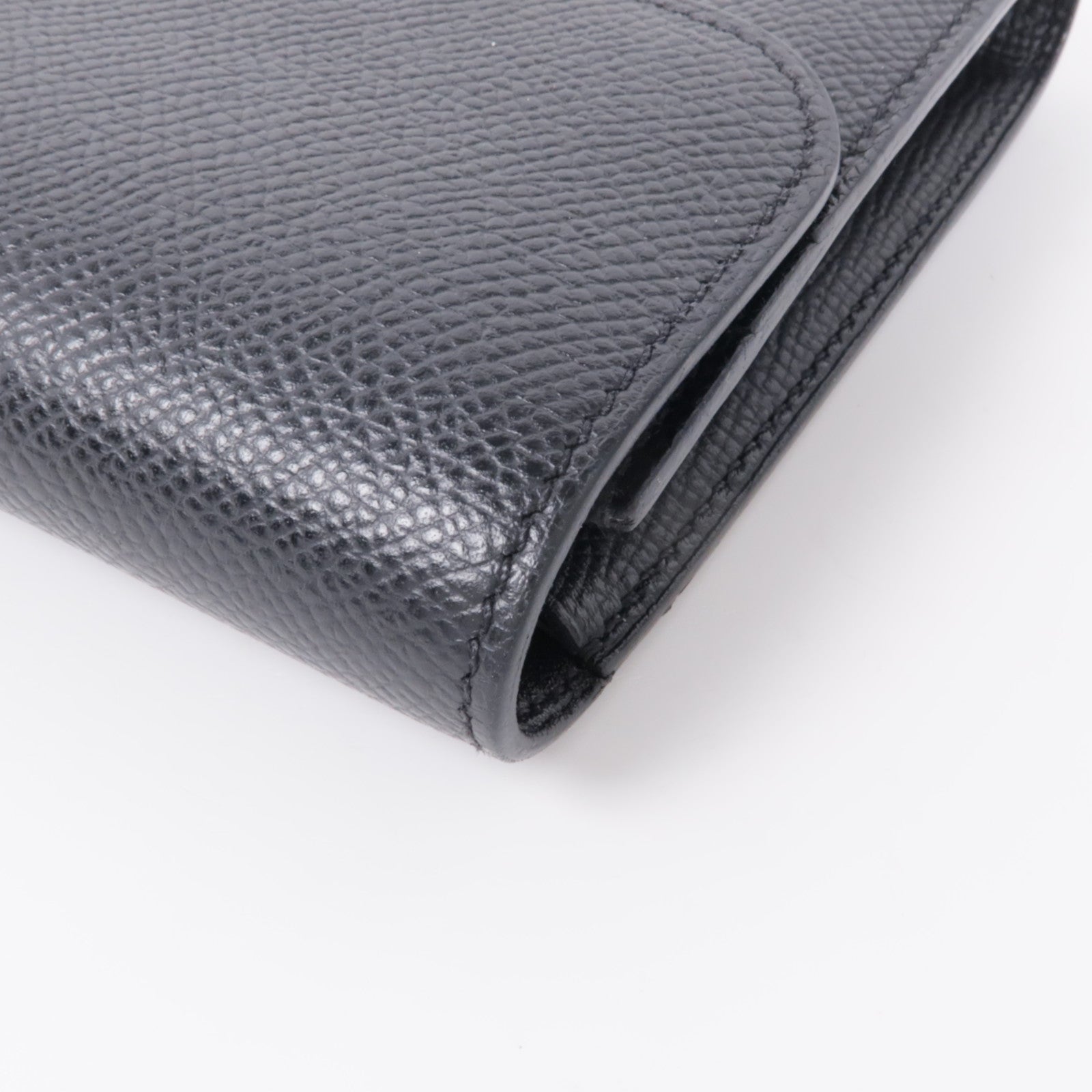 HERMES Epsom皮革Constance Wallet金扣錢包Noir