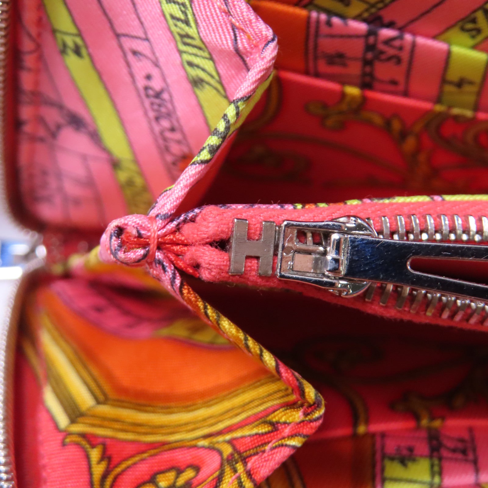 HERMES Veau Epsom皮革Silk In Classic Long Wallet銀扣長錢包粉紅色