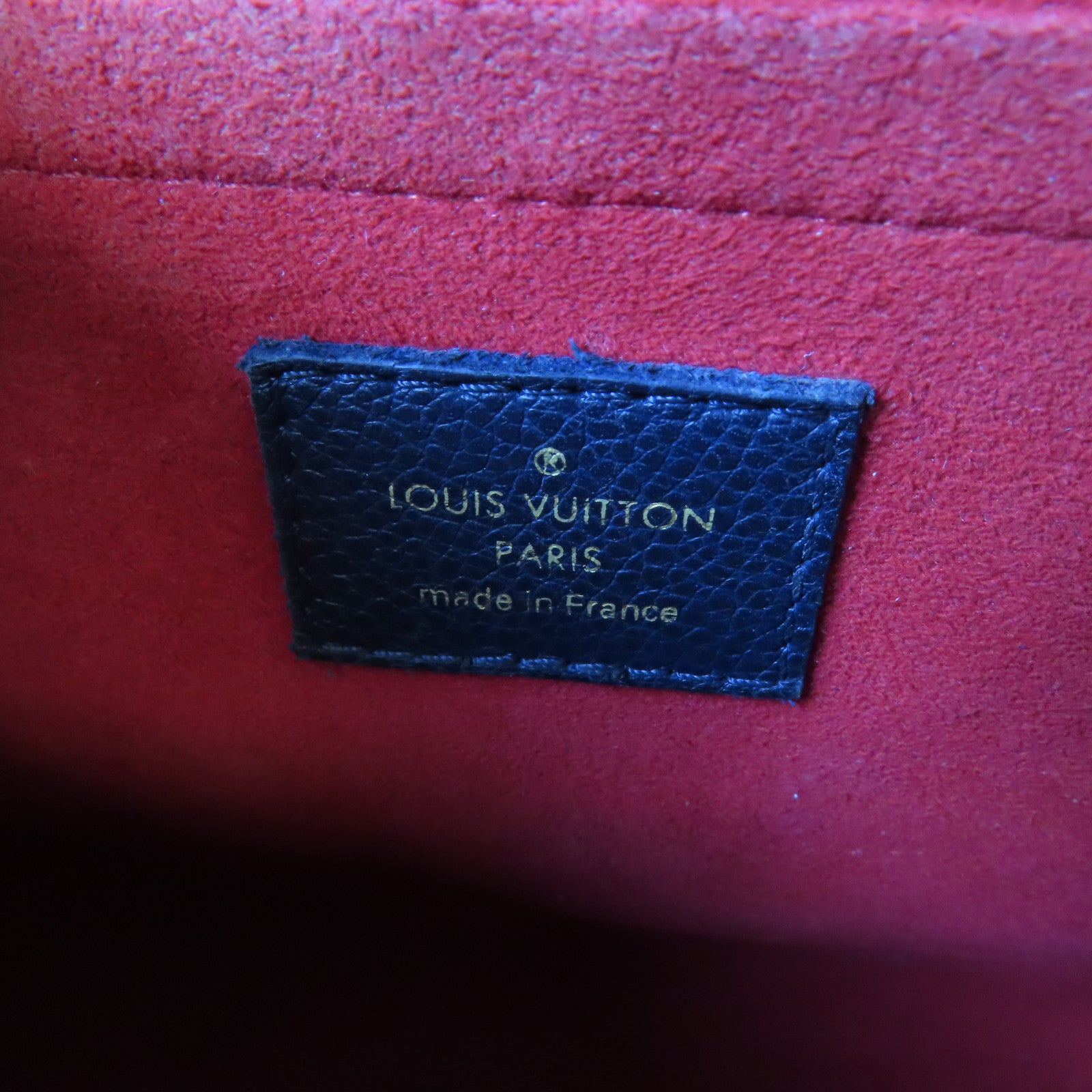 LOUIS VUITTON 【激減優惠】Monogram Empreinte Saint Sulpice PM金扣鏈帶肩背袋藍色