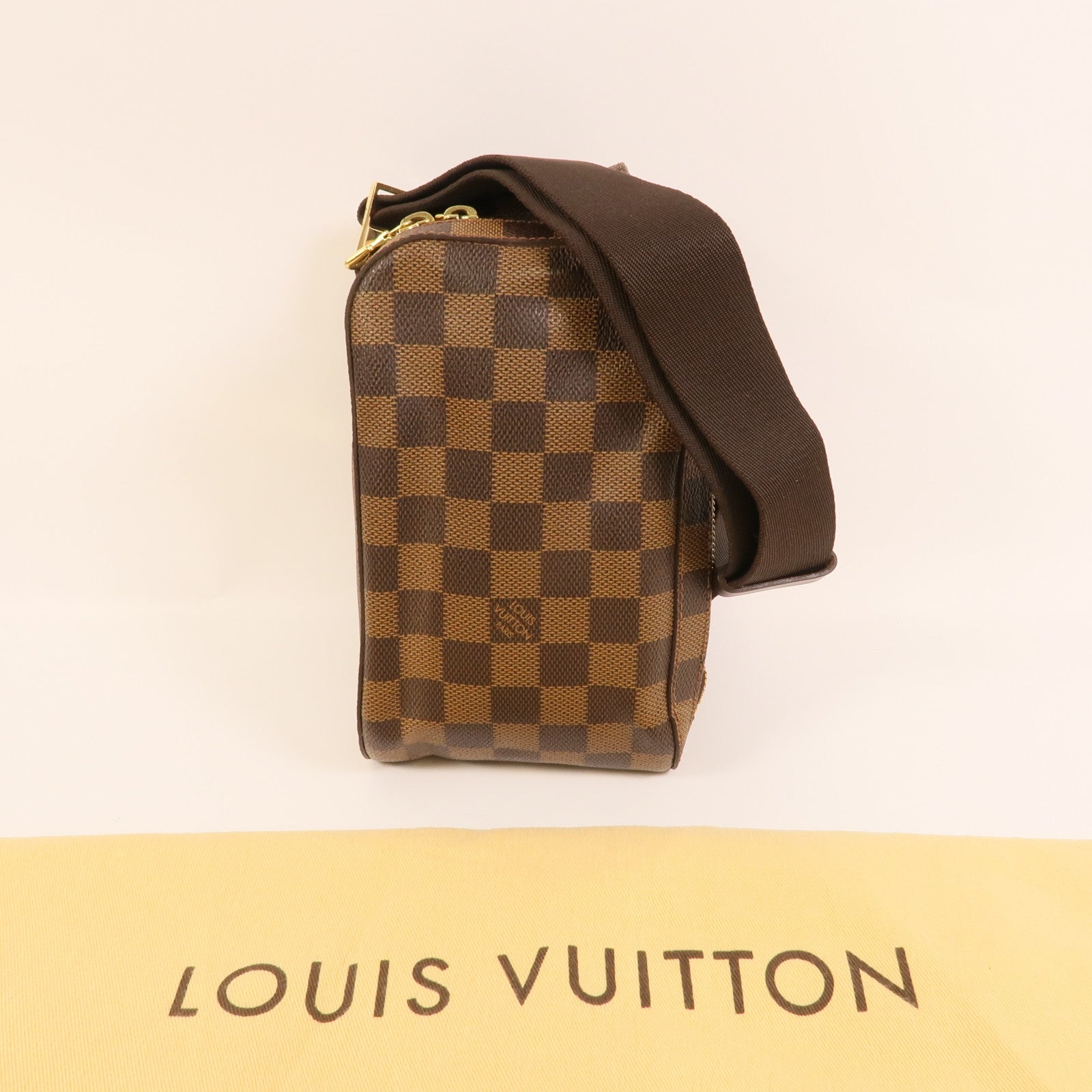 LOUIS VUITTON Damier Geronimos金扣腰包