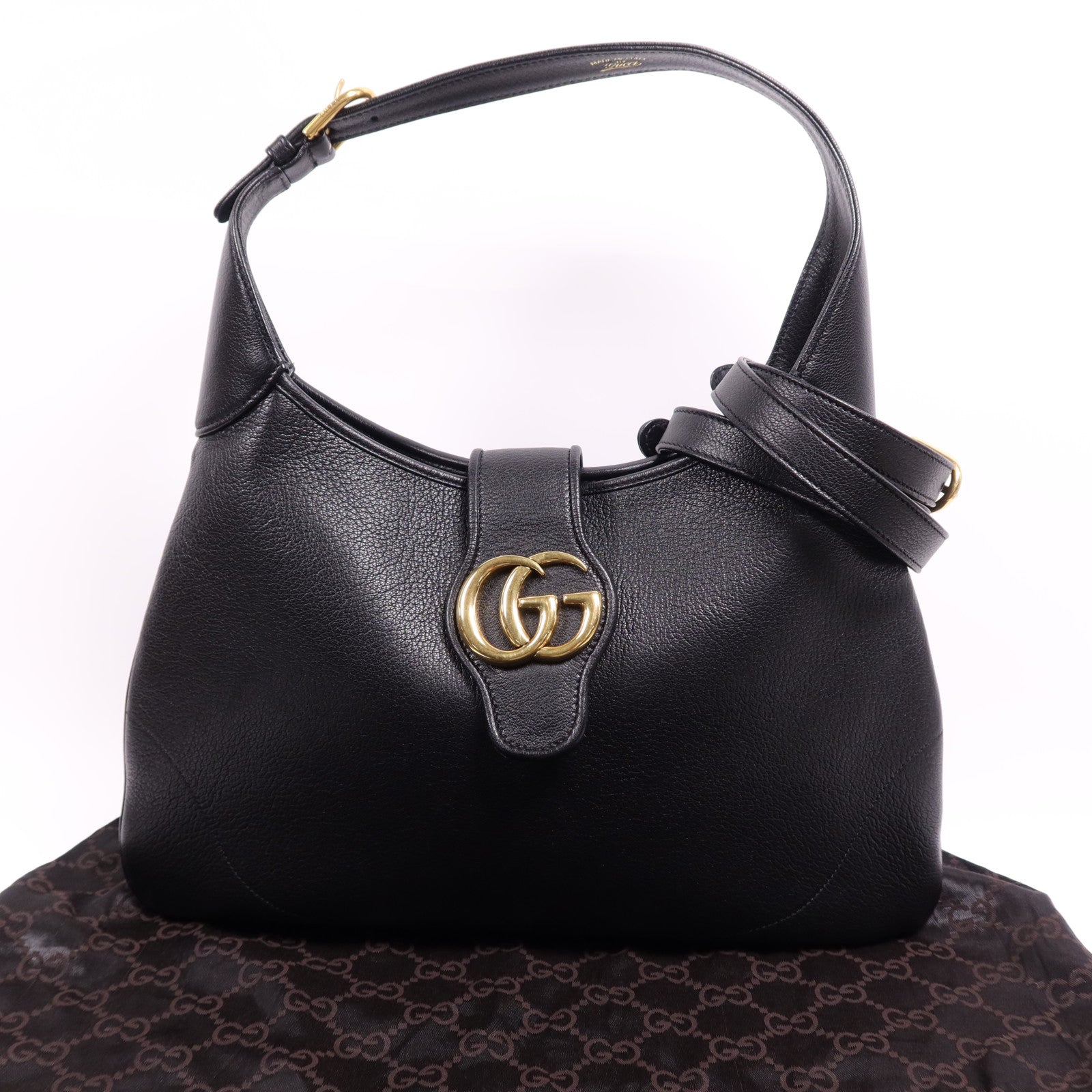 GUCCI 牛皮皮革Aphrodite Medium金扣手挽袋