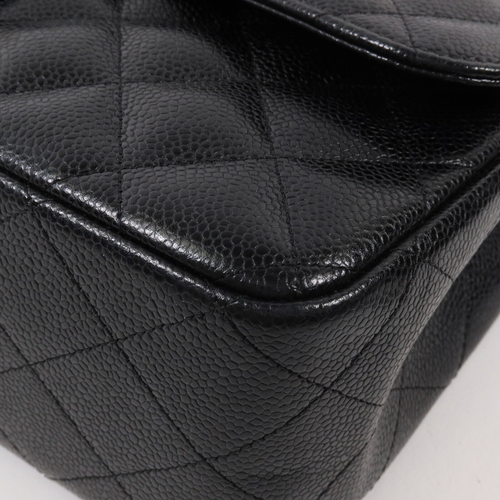 CHANEL 牛皮皮革Large Classic鏈帶肩背袋