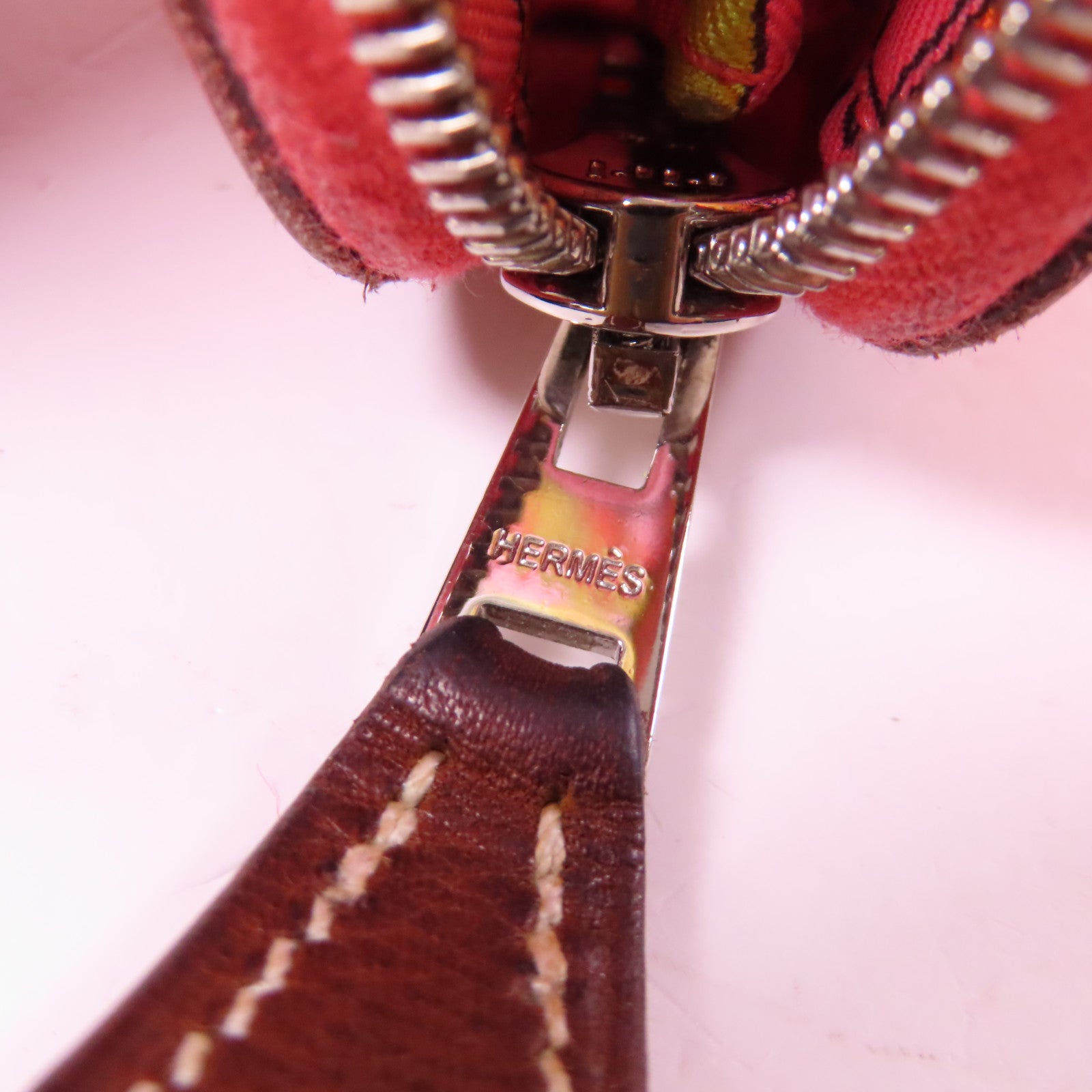 HERMES Veau Epsom皮革Silk In Classic Long Wallet銀扣長錢包粉紅色