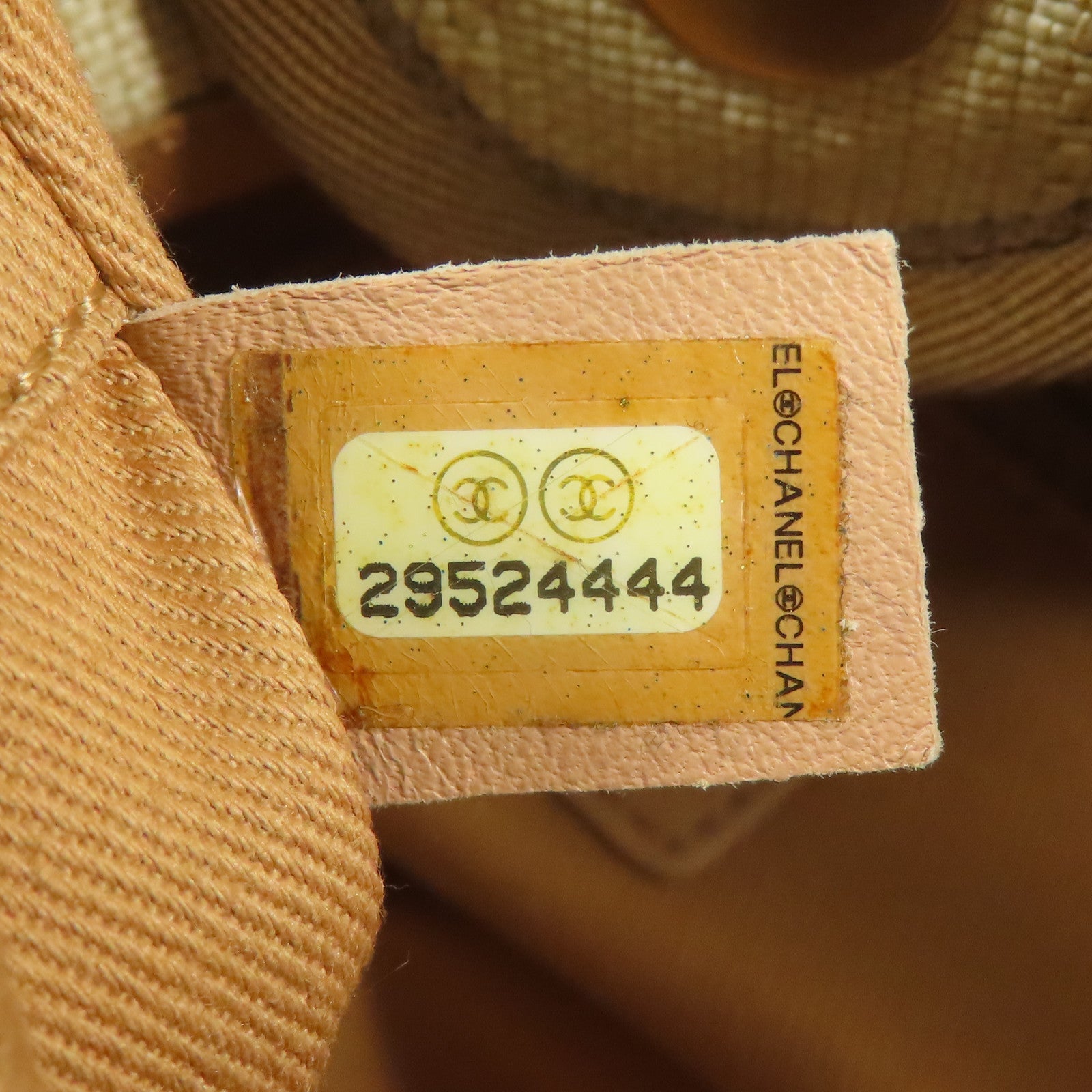 CHANEL 帆布Deauville PM金扣鏈帶肩背袋