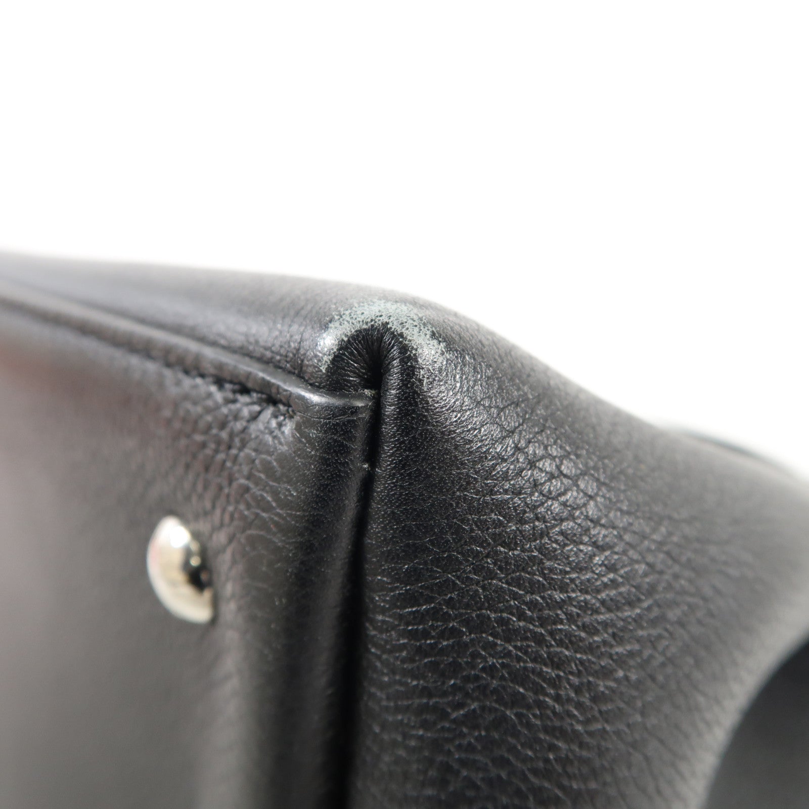 LOUIS VUITTON 牛皮皮革Lockme Ever銀扣手挽肩背兩用袋