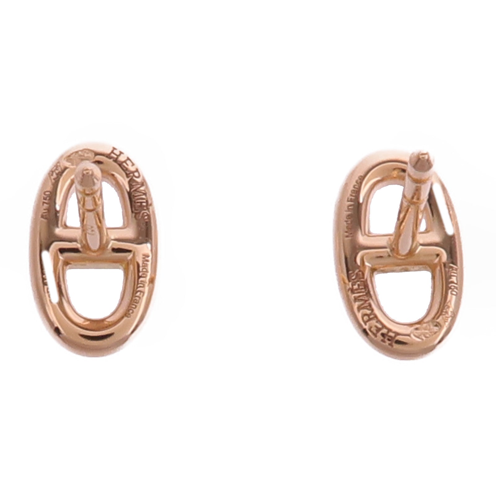 HERMES 18K玫瑰金Faranfole Earrings耳環