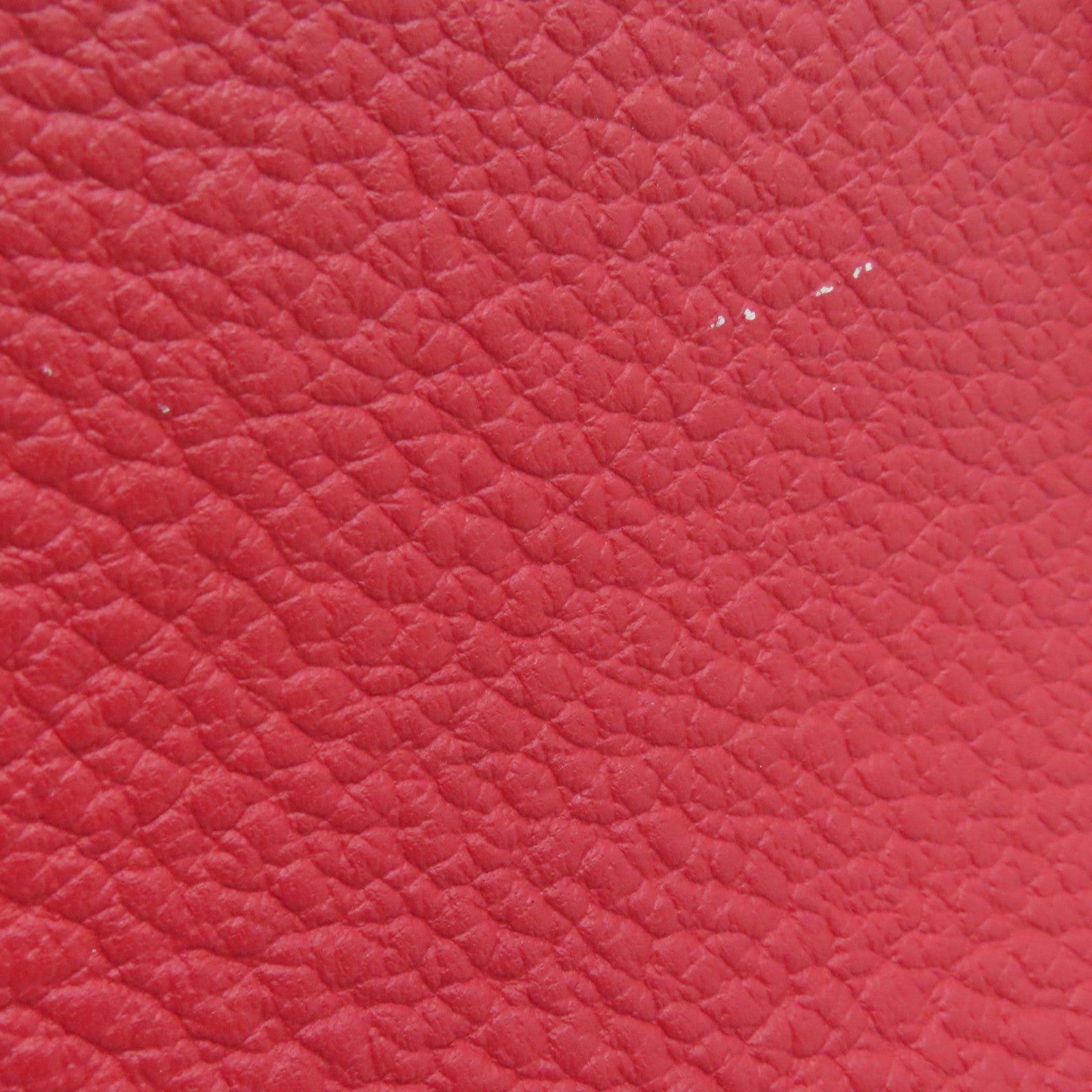 HERMES Country Leather Garden Party PM Silver Buckle Handle Bag Red