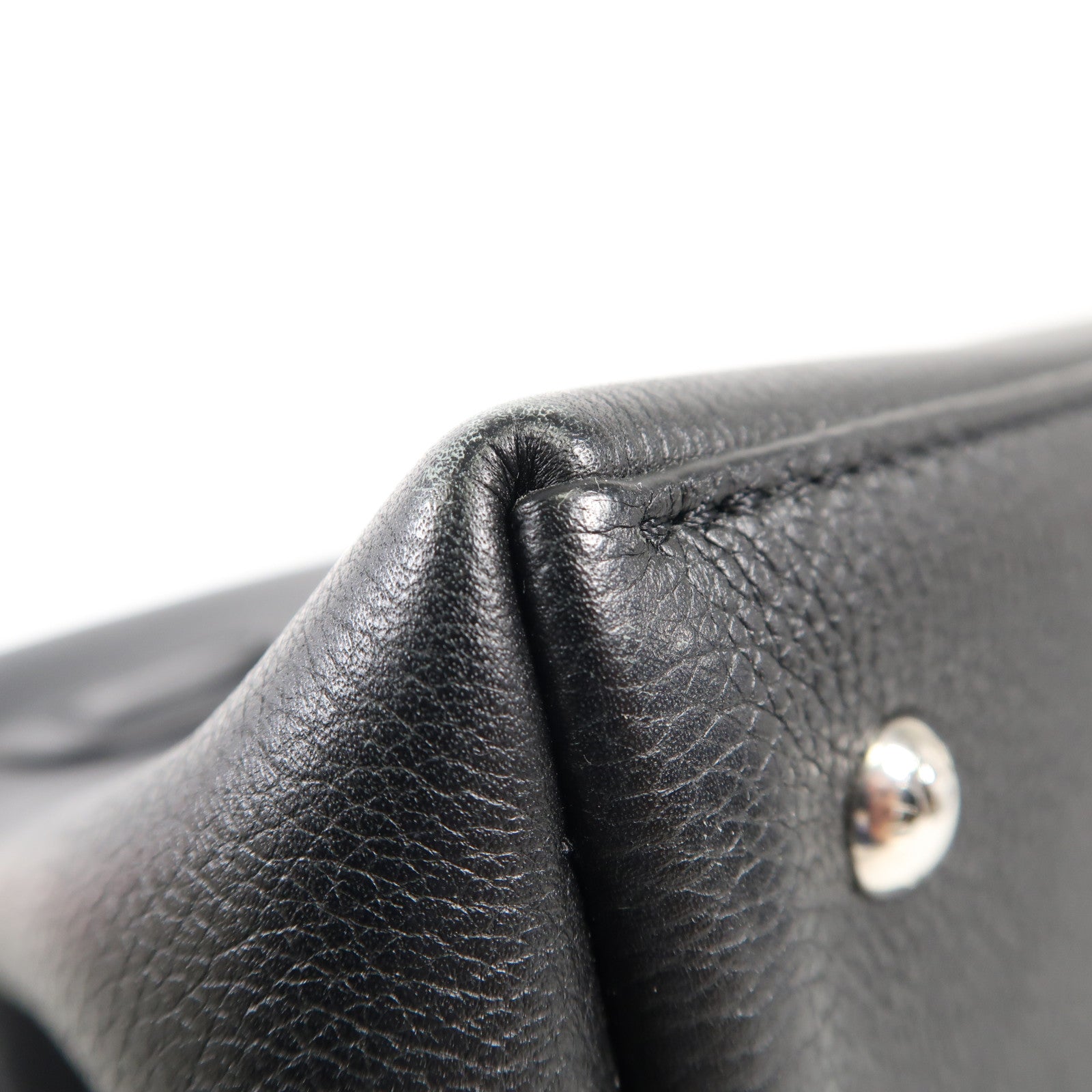 LOUIS VUITTON 牛皮皮革Lockme Ever銀扣手挽肩背兩用袋