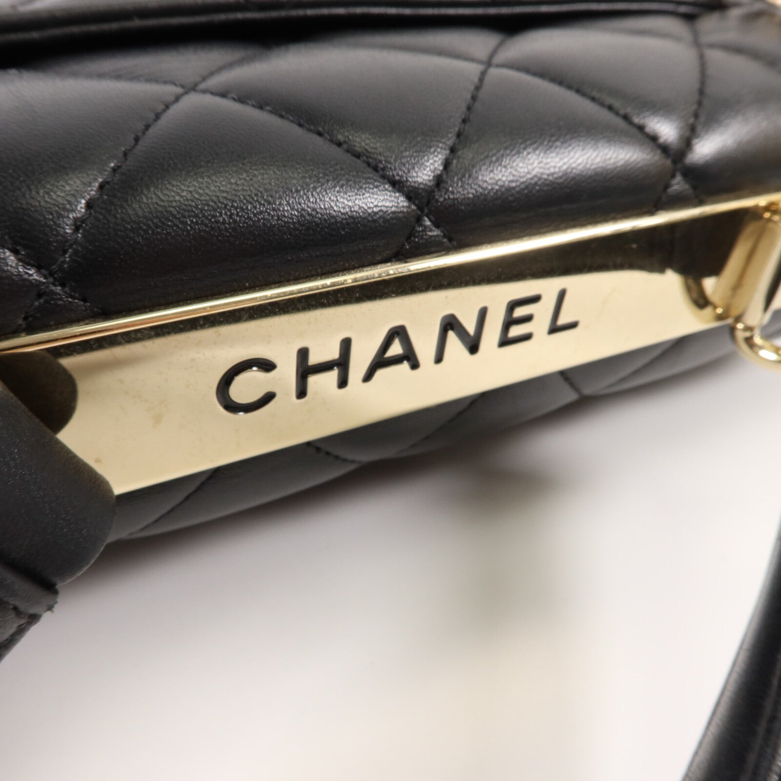 CHANEL 羊皮皮革Trendy CC Top Handle手挽肩背兩用袋