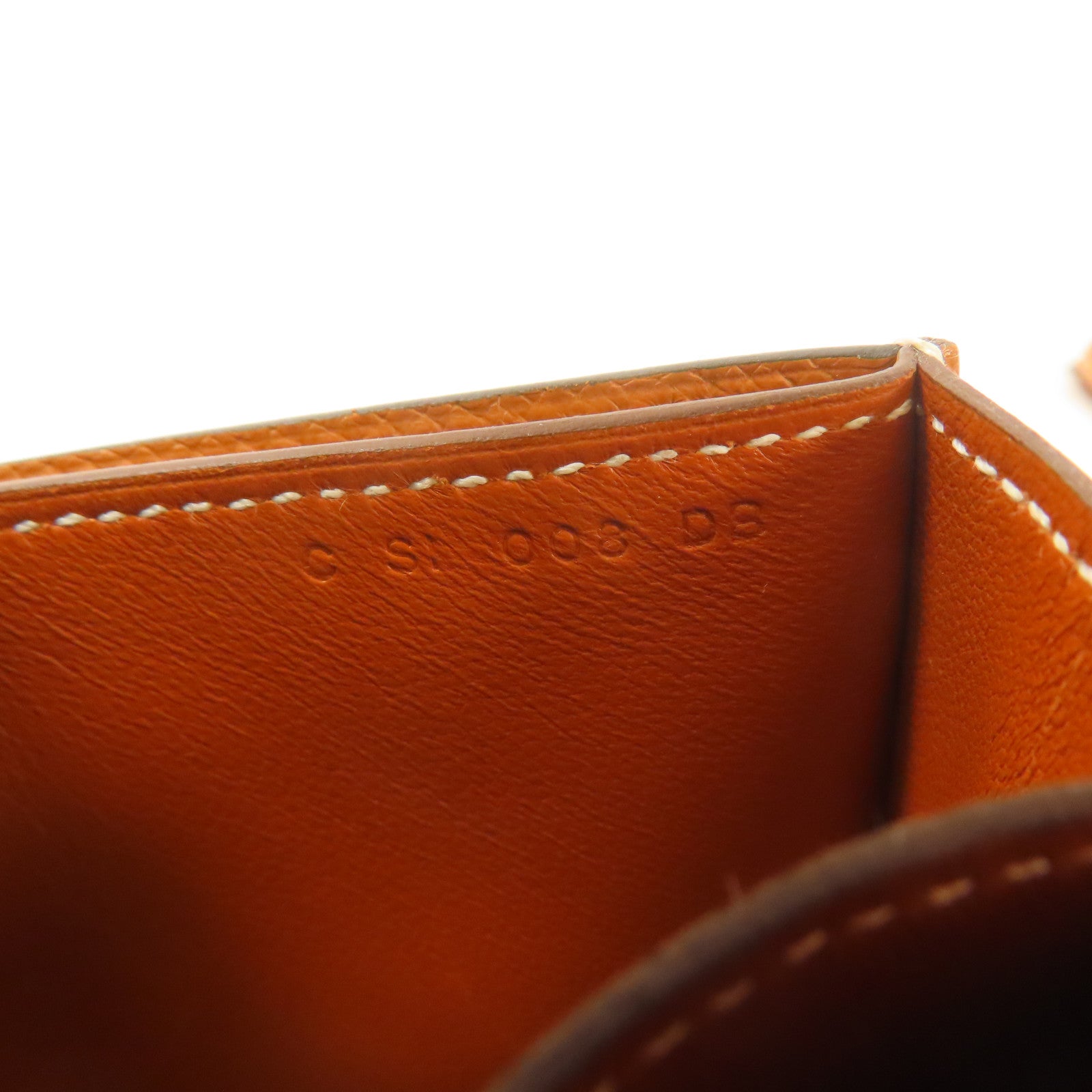 HERMES Passant en Excellent Etat Marron Long wallet Epsom Leather Gold