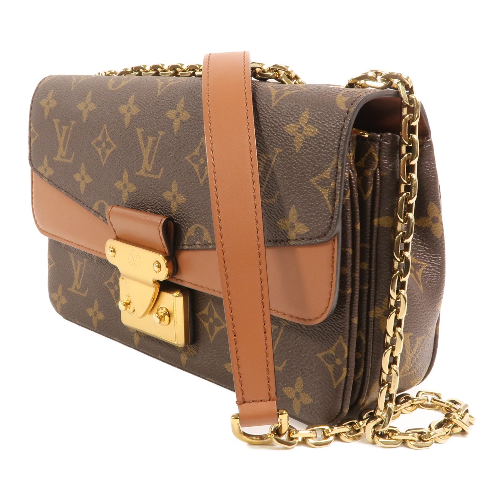 LOUIS VUITTON 【激減優惠】Monogram Marceau金扣鏈帶肩背袋