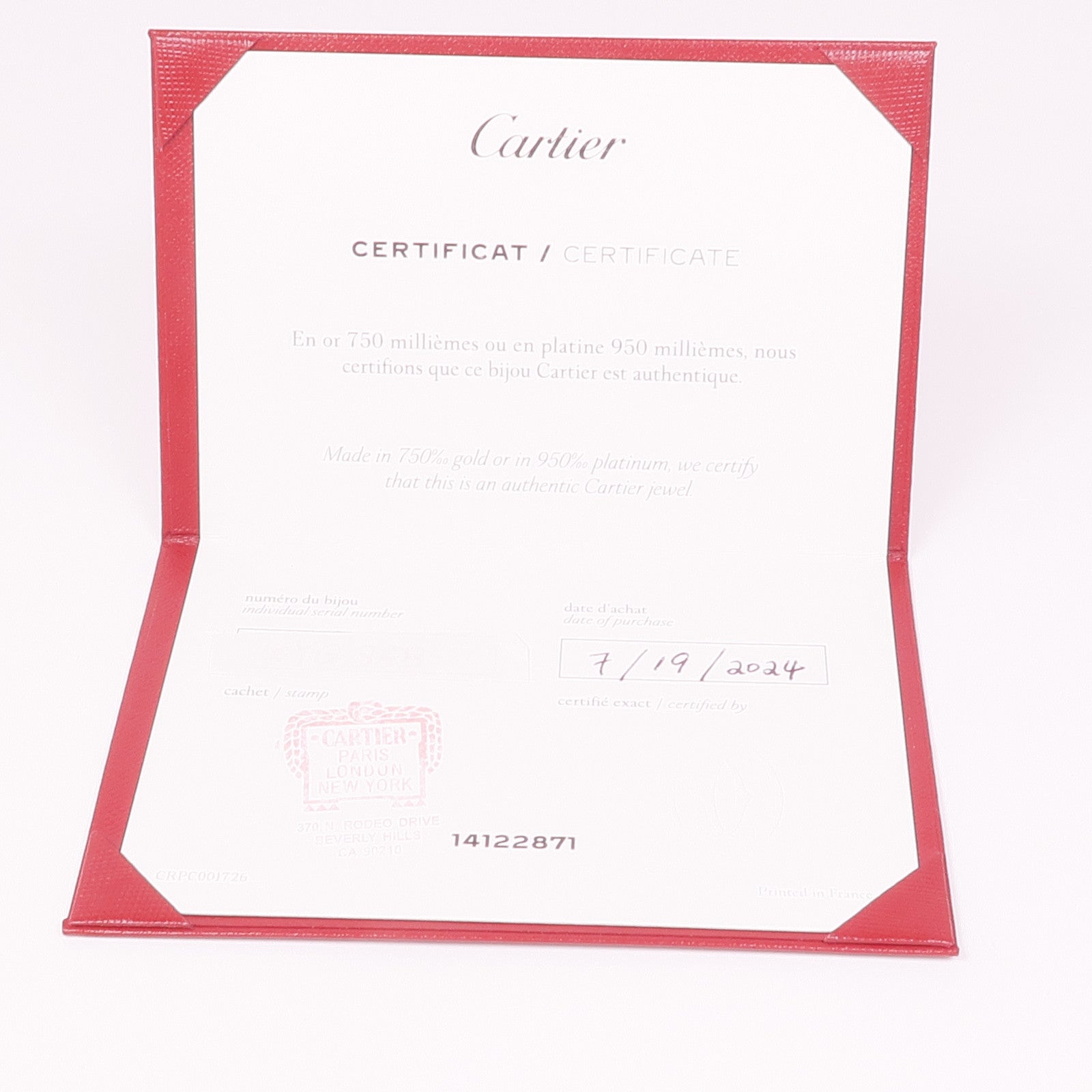 CARTIER 18K玫瑰金Love Bracelet 4P Diamond鑽石手鐲Cartier#17