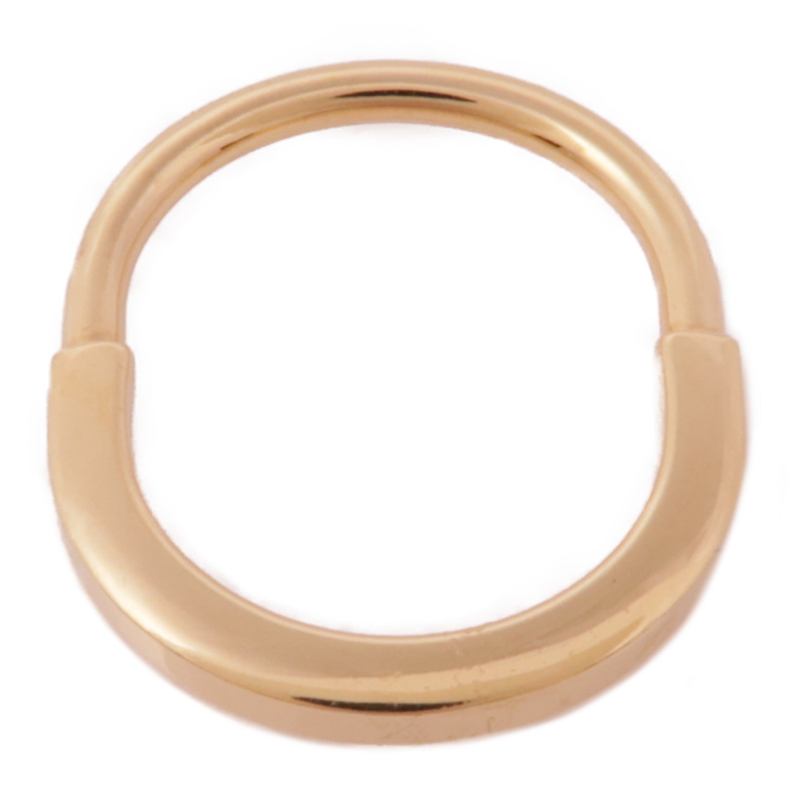 TIFFANY＆CO 18K玫瑰金Lock Ring戒指Tiffany#55/US#7.25