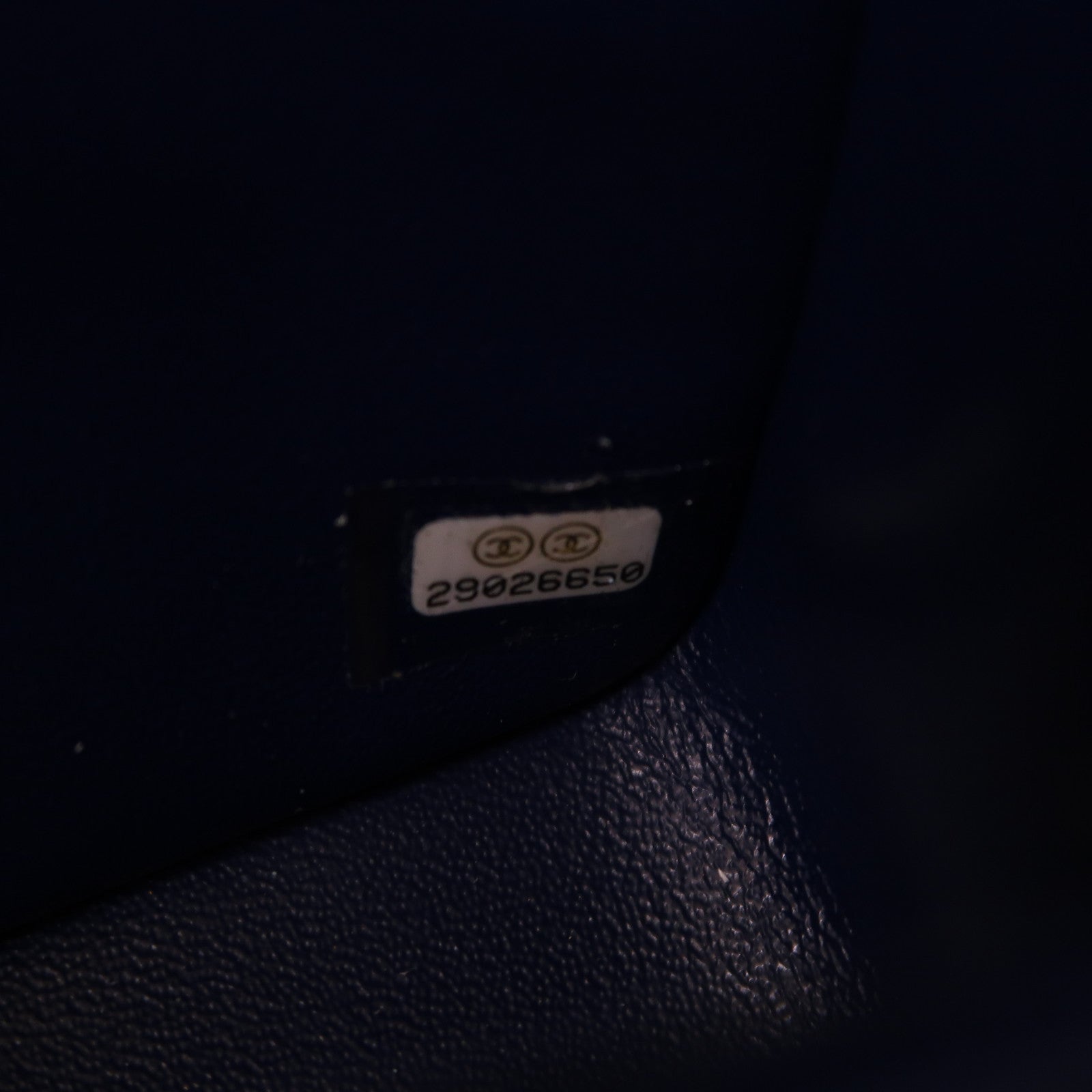 CHANEL 菱格羊皮皮革Classic Flap 17銀扣鏈帶肩背袋藍色