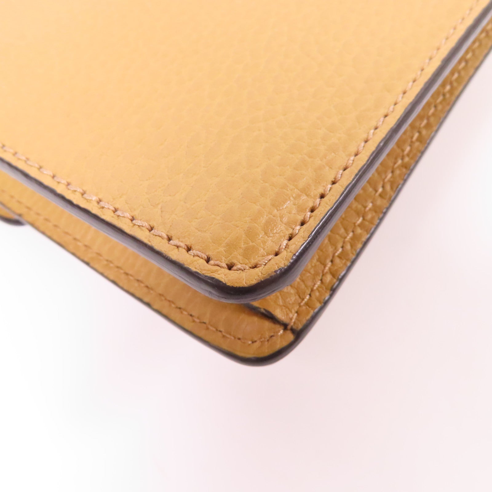 GUCCI GG SHW Dionysus Chain Shoulder Bag Calfskin Leather Brown