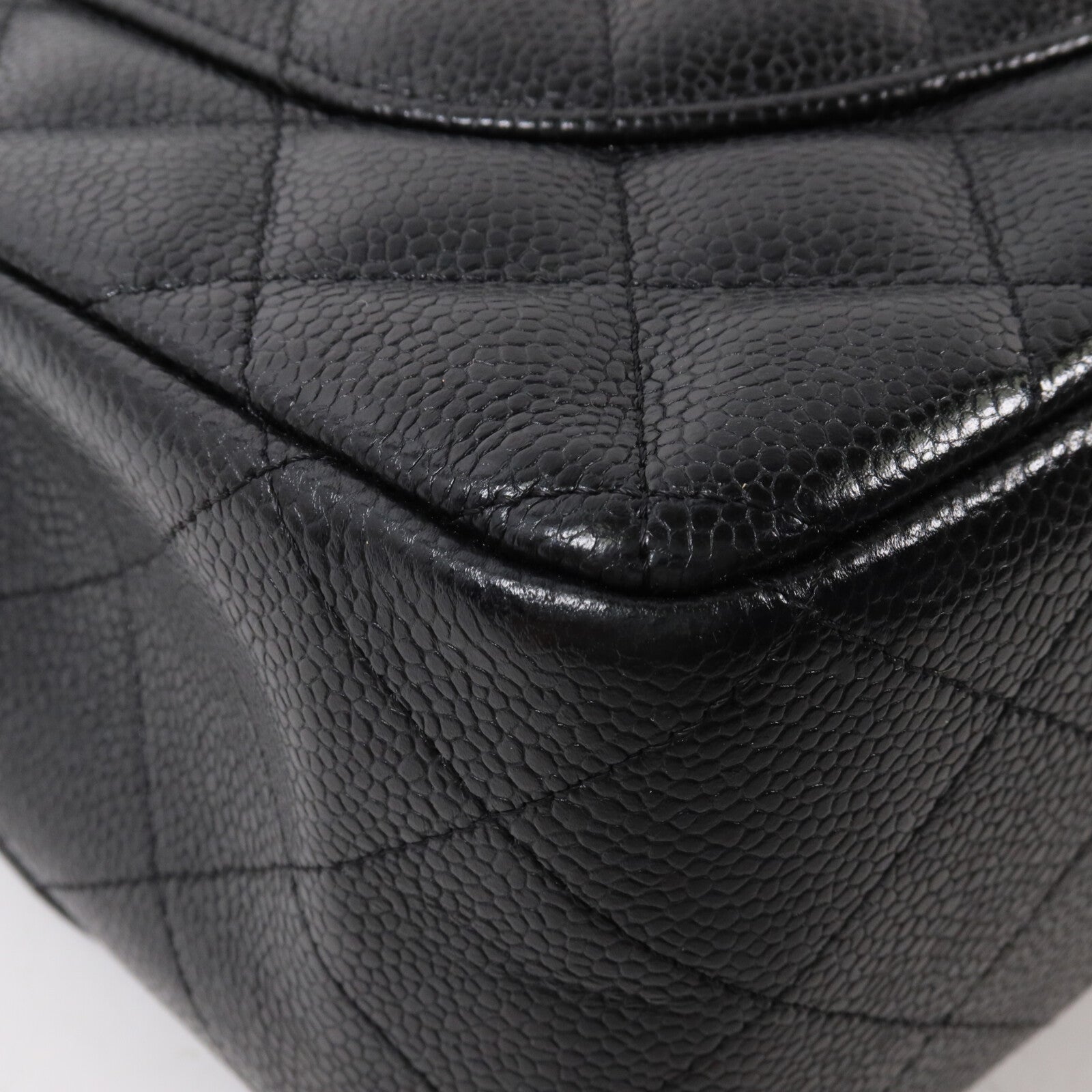 CHANEL 牛皮皮革Large Classic鏈帶肩背袋