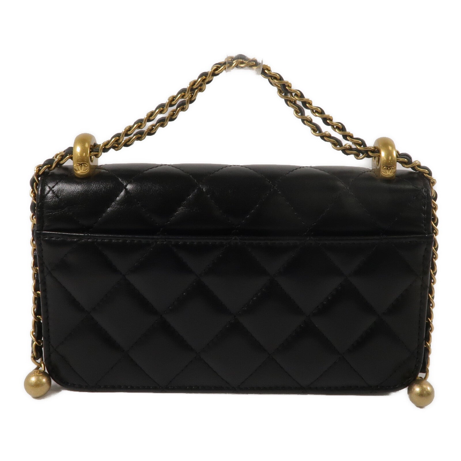 CHANEL 牛皮皮革Shoulder Bag鏈帶手挽肩背兩用袋