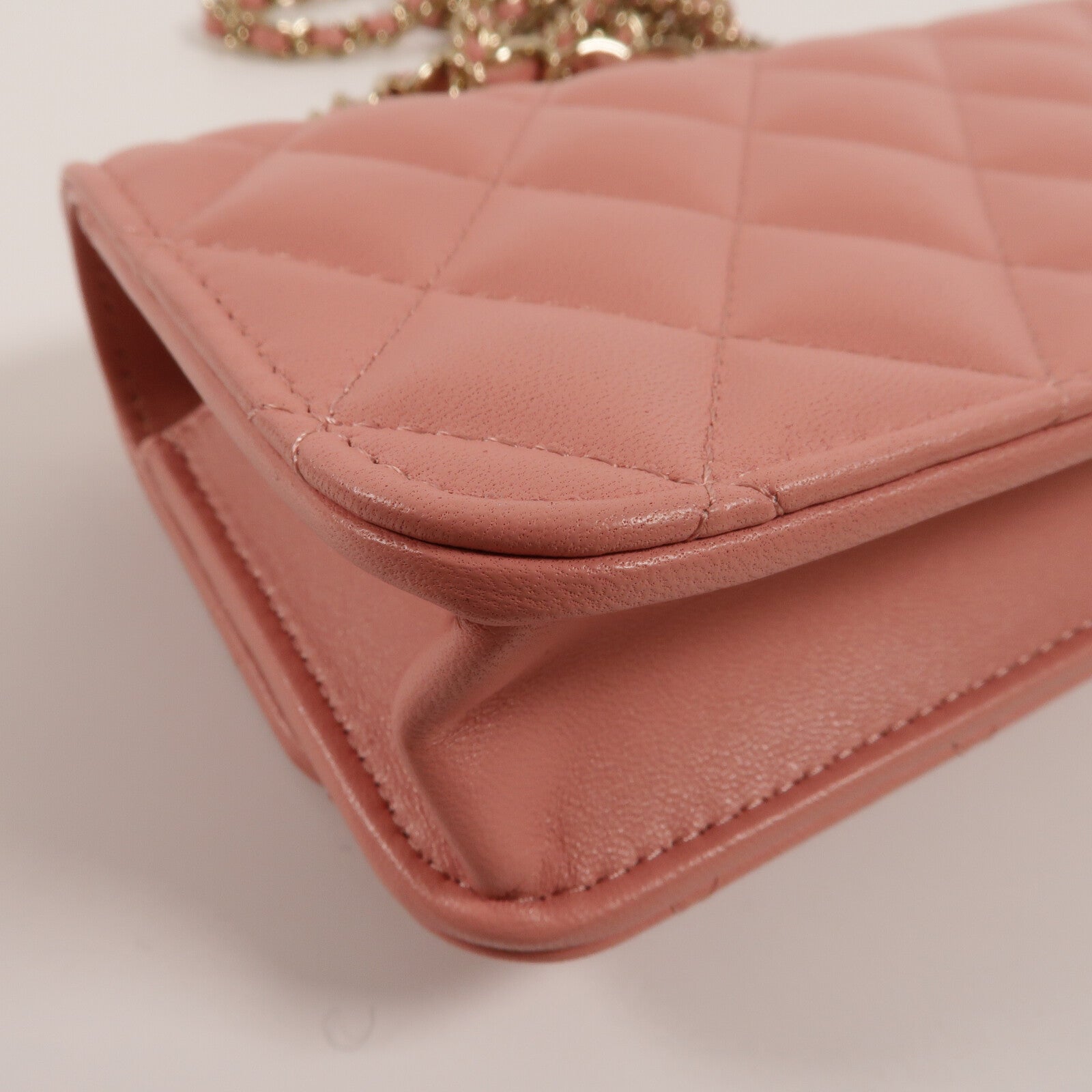 CHANEL 羊皮皮革Wallet On Chain With Handle鏈帶手挽肩背兩用袋