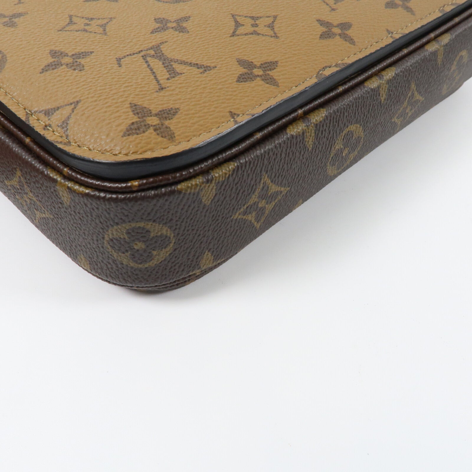 LOUIS VUITTON Monogram Reverse Pochette Metis金扣手挽肩背兩用袋