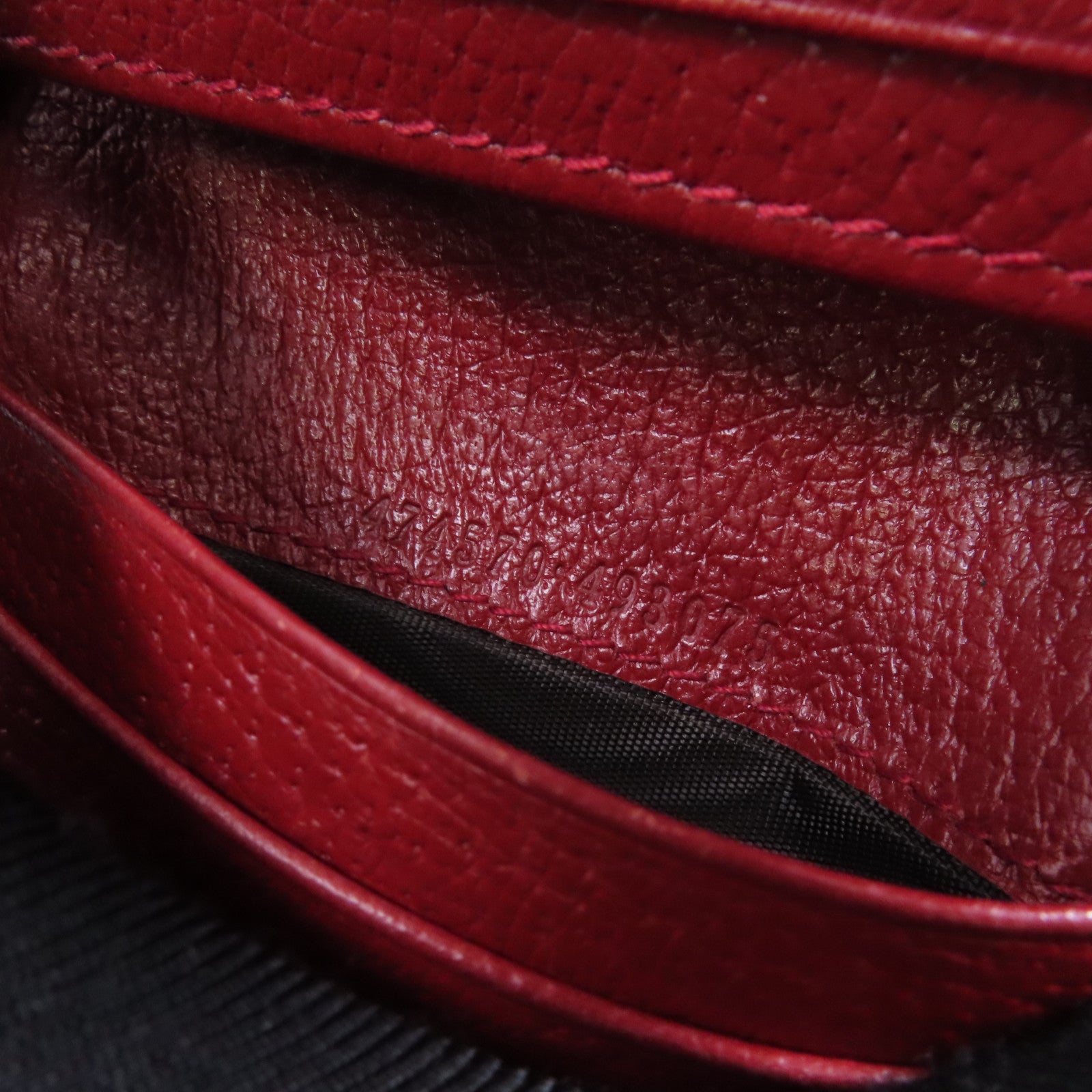 GUCCI 塗層帆布Wallet金扣錢包棕色