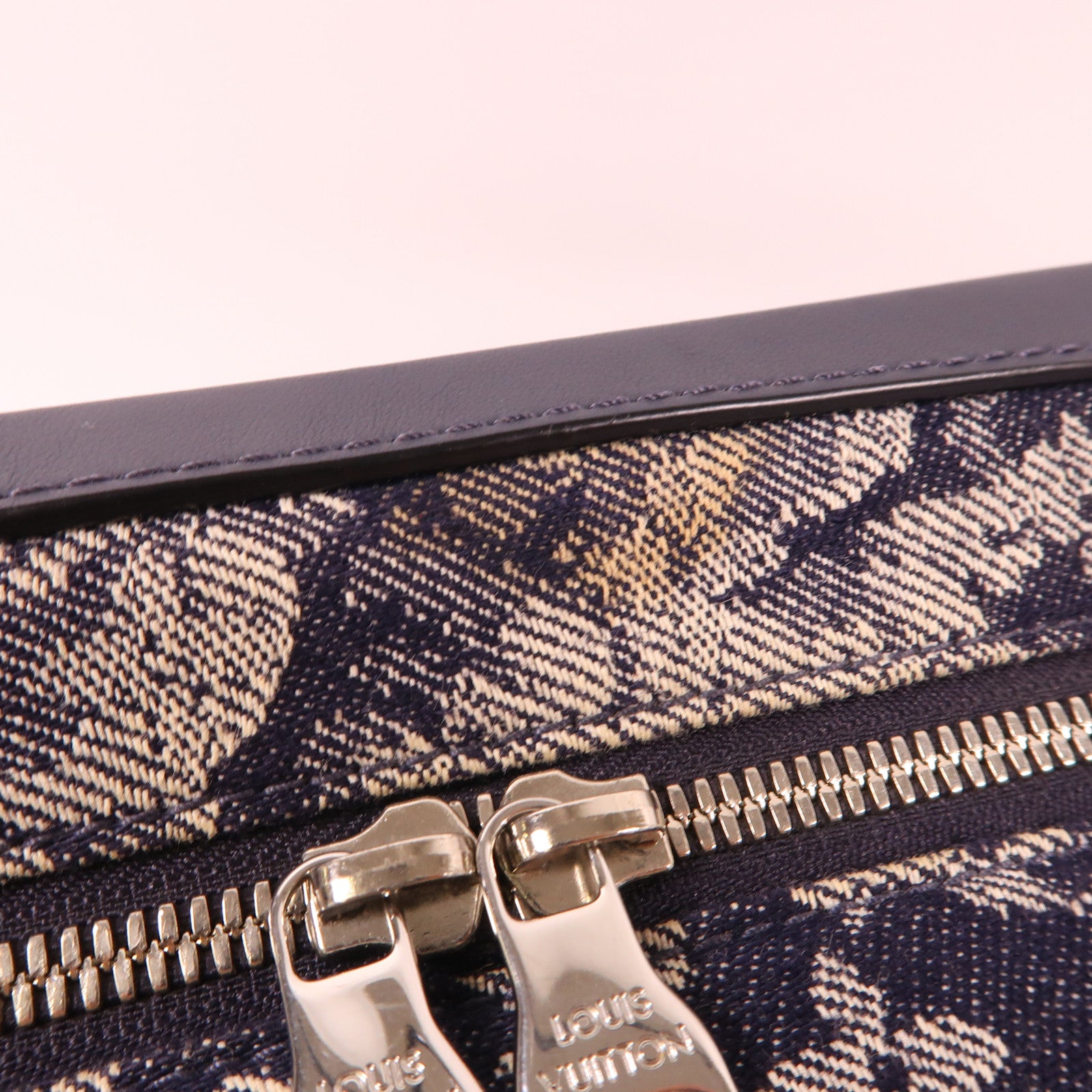 LOUIS VUITTON LV SHW Soft Trunk Shoulder Bag M57283 Monogram Tapestry Navy