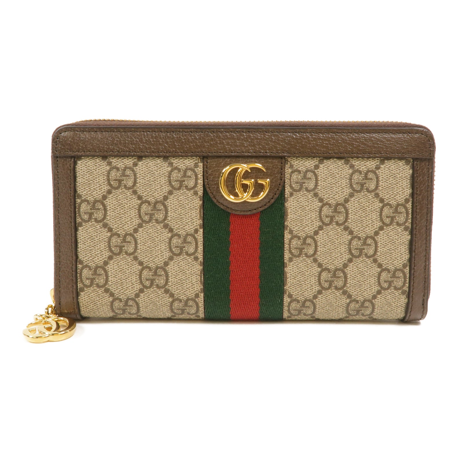 GUCCI 塗層帆布Zipper Long Wallet長錢包