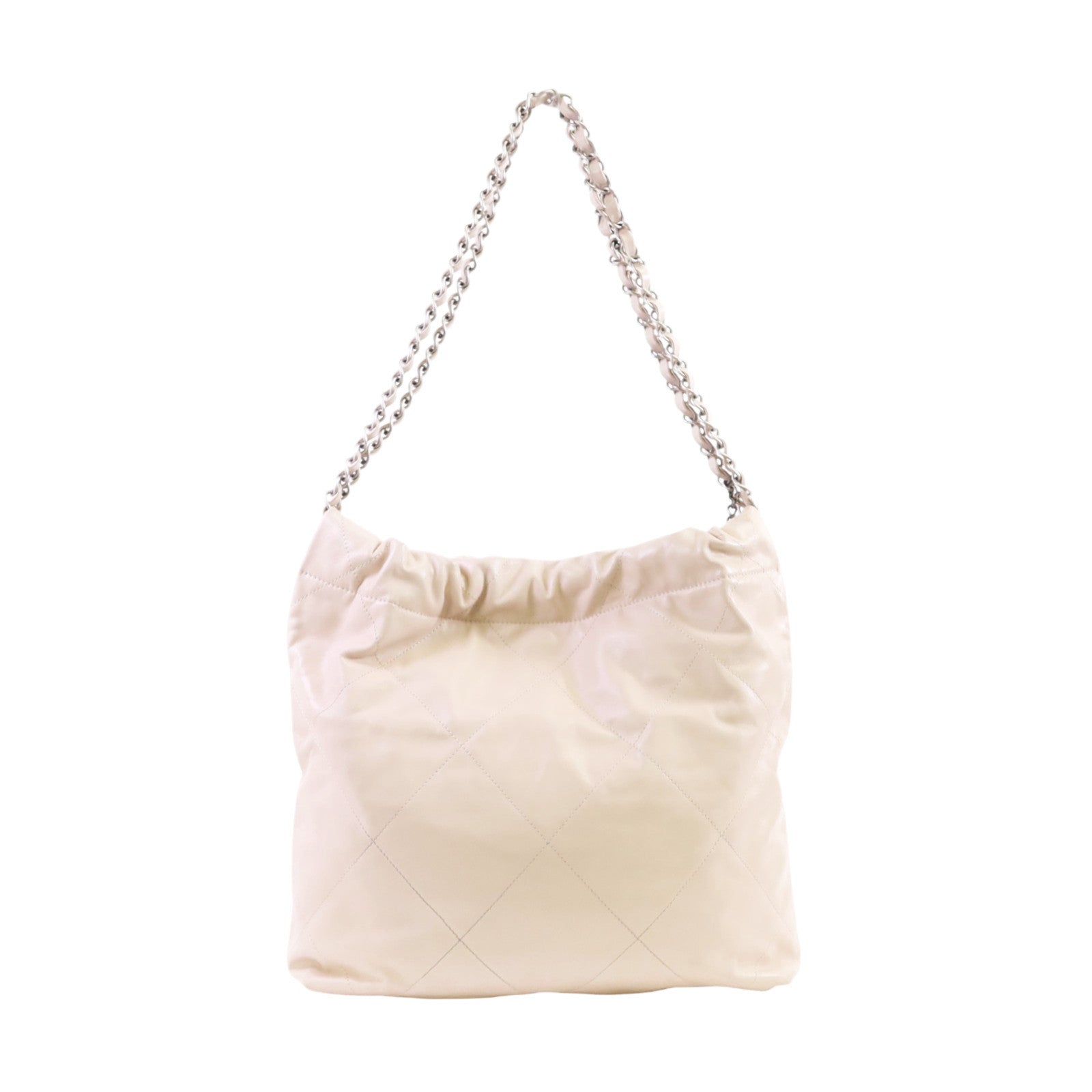 CHANEL 牛皮皮革Chanel 22 Small銀扣鏈帶肩背袋