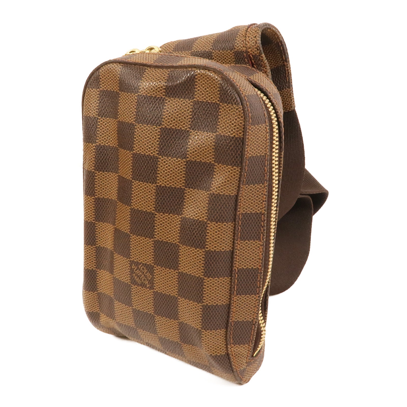 LOUIS VUITTON Damier Geronimos金扣腰包