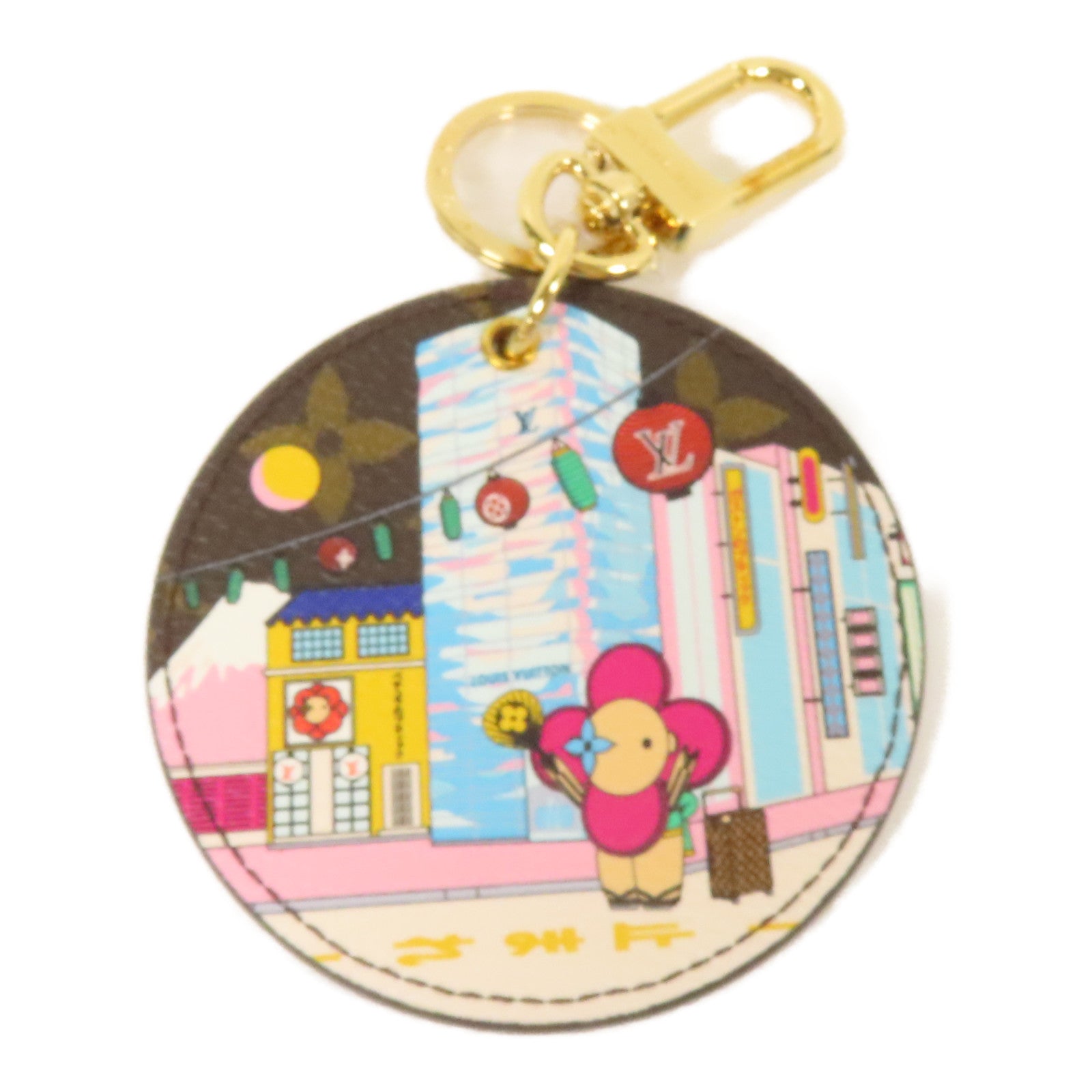LOUIS VUITTON Monogram Vivienne Porte Cles Illustre Charm金扣掛飾