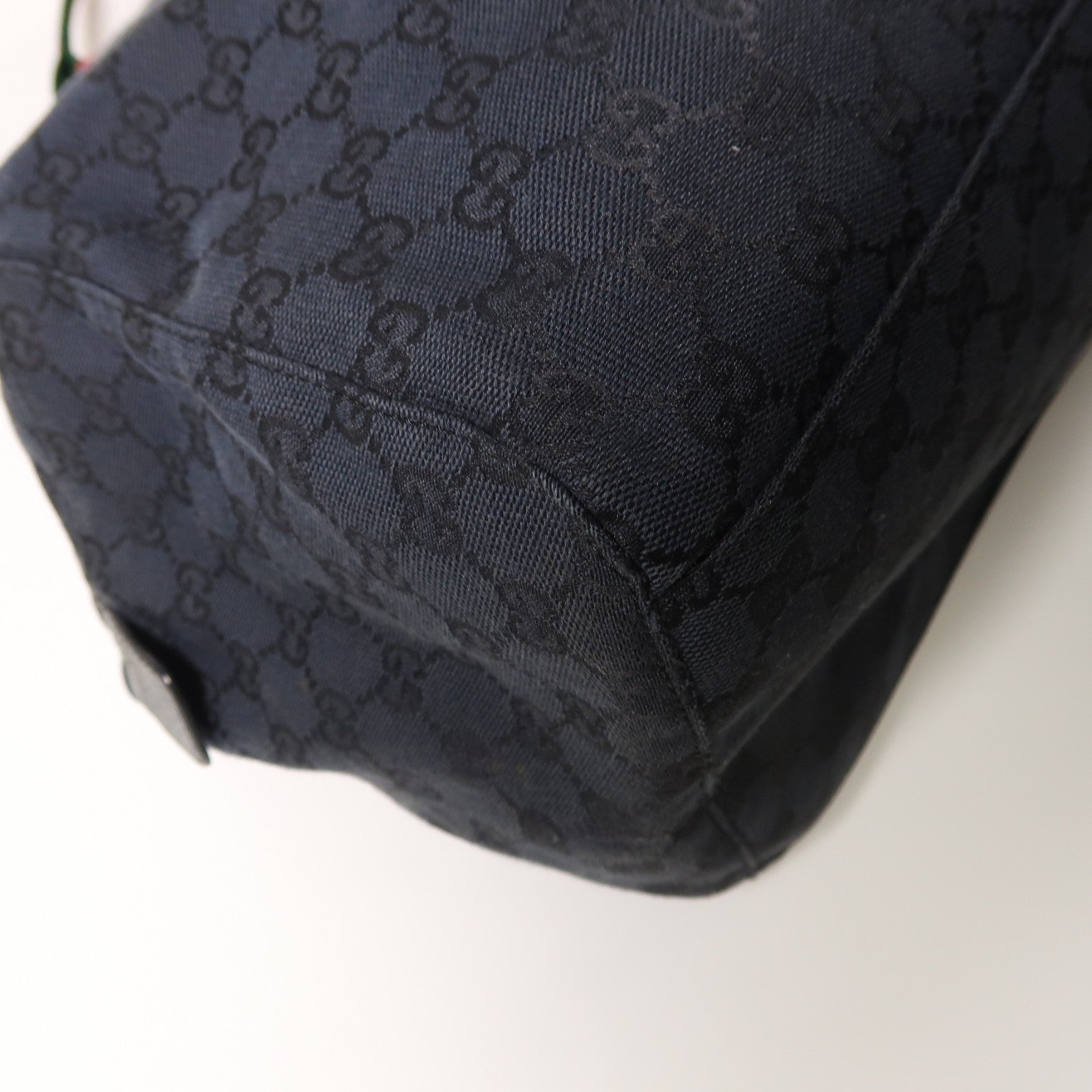 GUCCI 帆布Shoulder Bag肩背袋深藍色