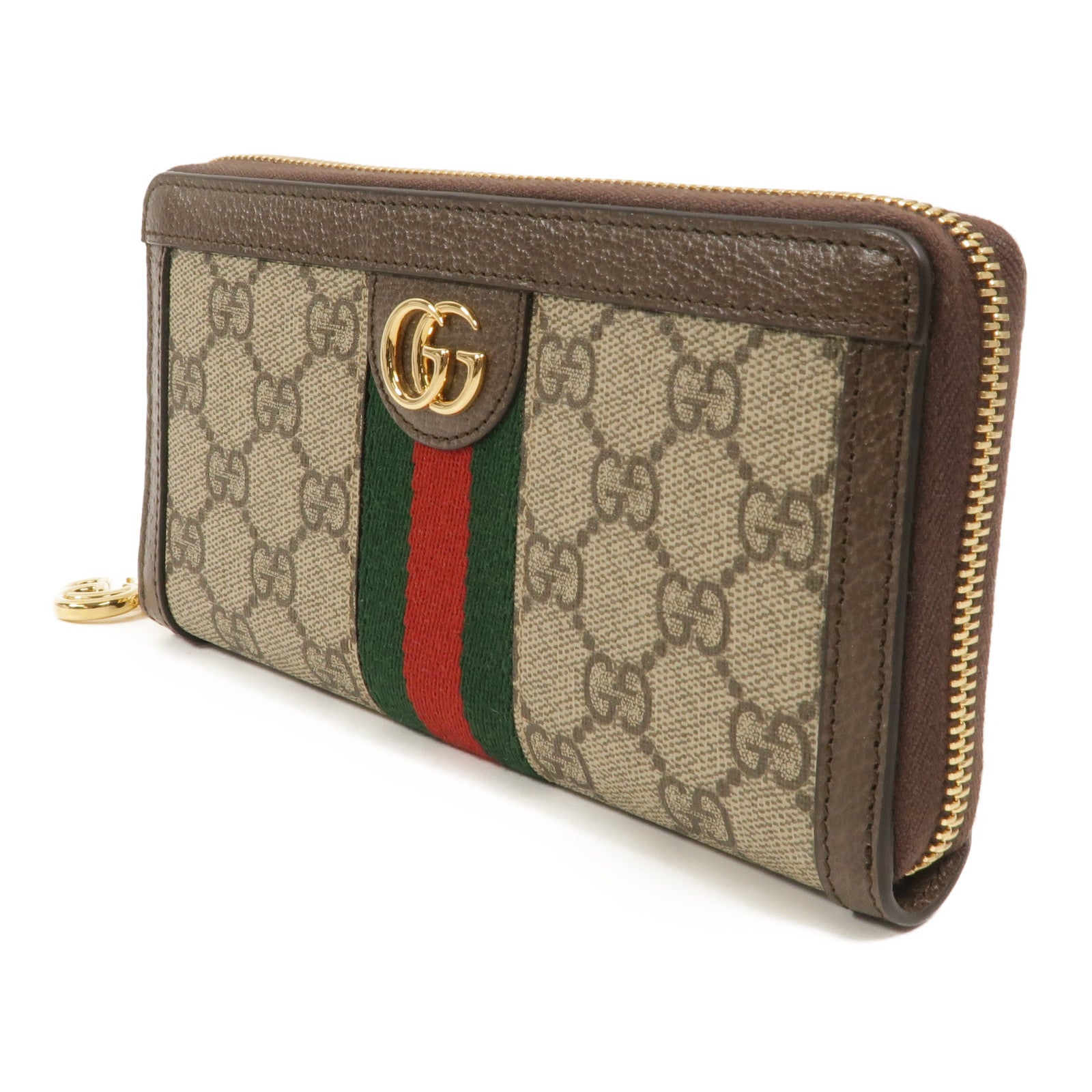 GUCCI 塗層帆布Zipper Long Wallet長錢包