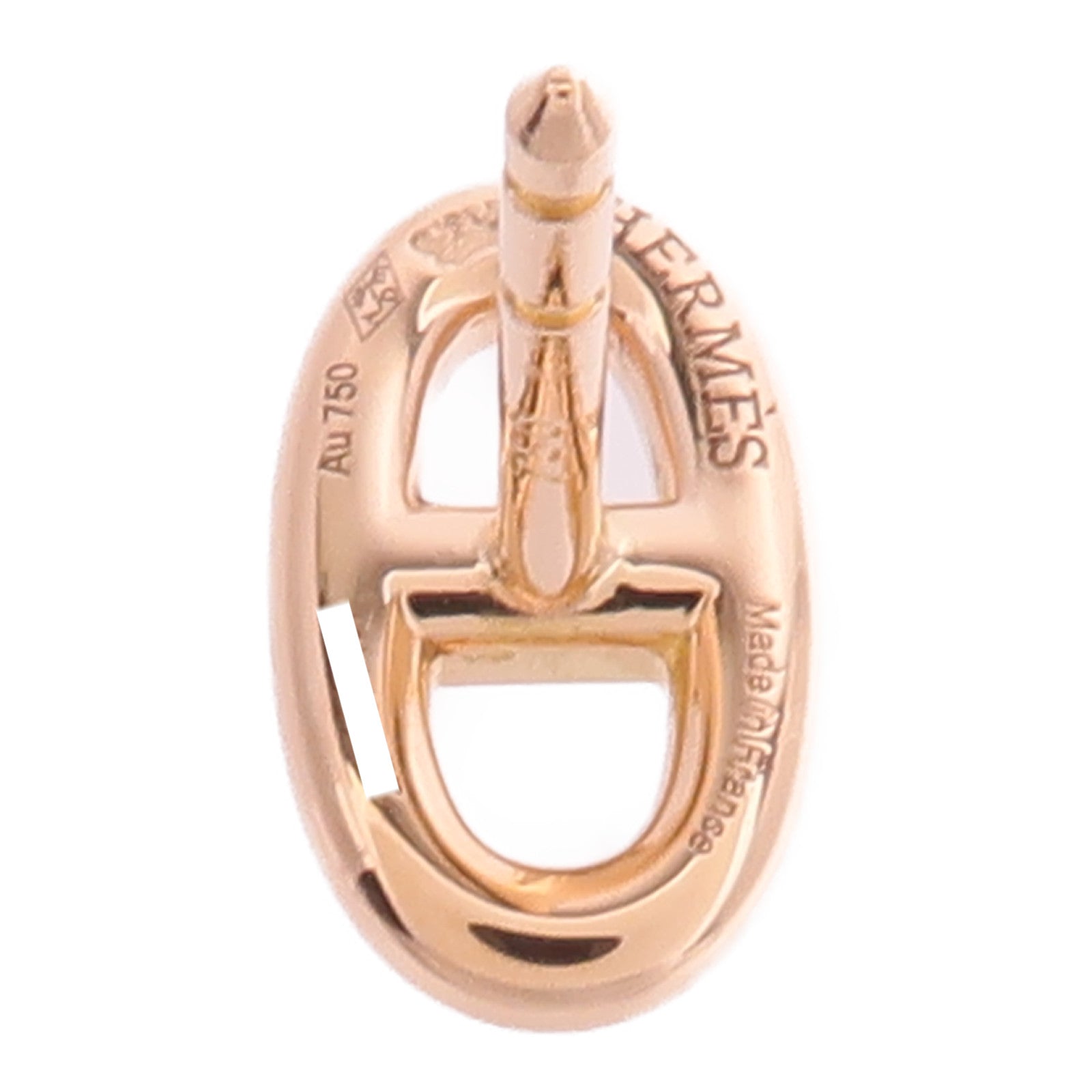 HERMES 18K玫瑰金Faranfole Earrings耳環