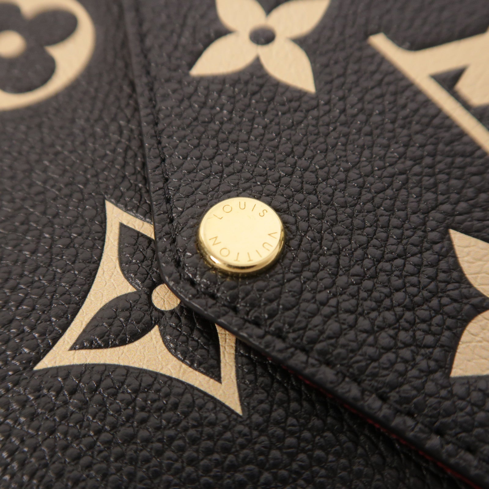 LOUIS VUITTON Monogram Felicie Pochette金扣鏈帶肩背袋