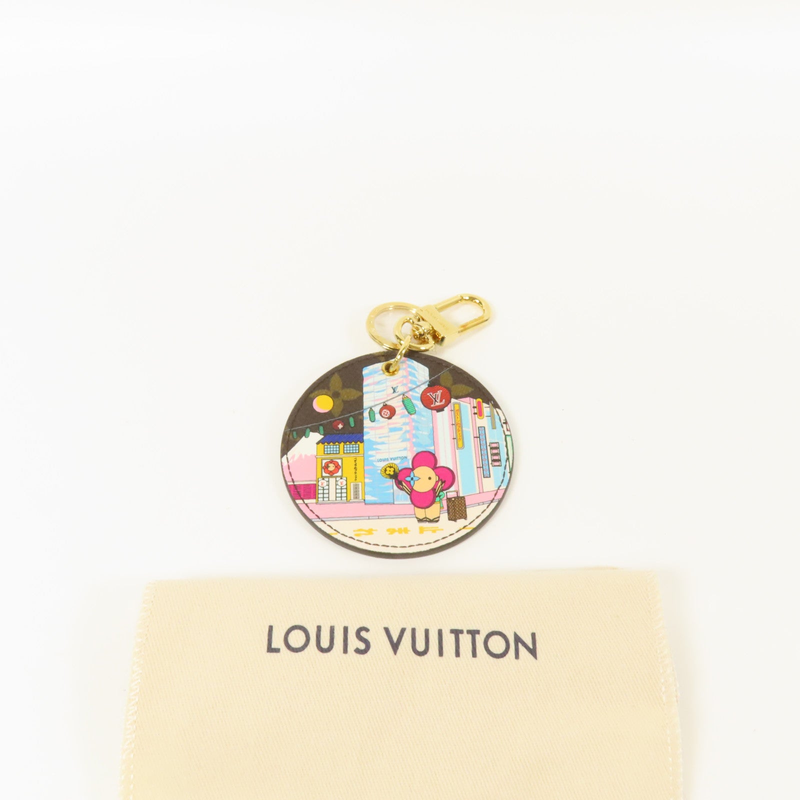 LOUIS VUITTON Monogram Vivienne Porte Cles Illustre Charm金扣掛飾