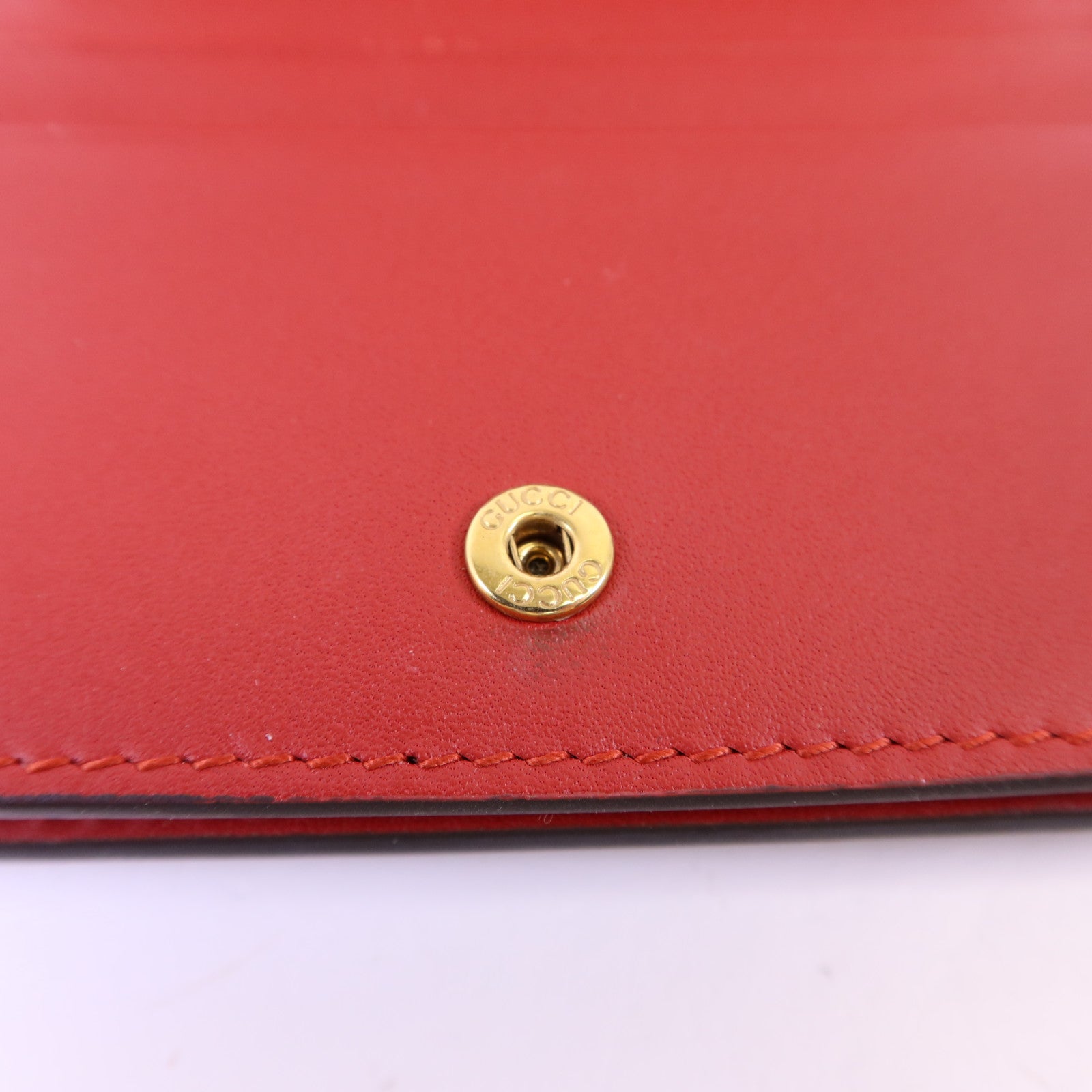 GUCCI 牛皮皮革Queen Margaret金扣錢包