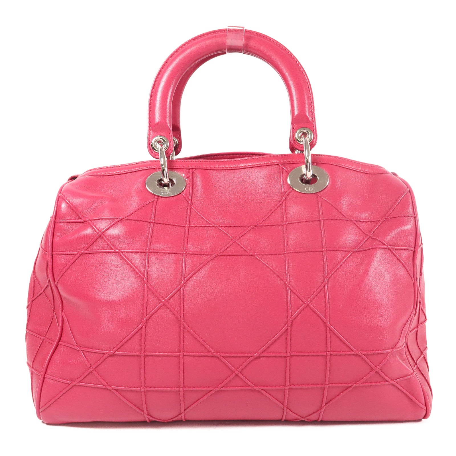 Dior 牛皮皮革Hand Bag銀扣手挽袋