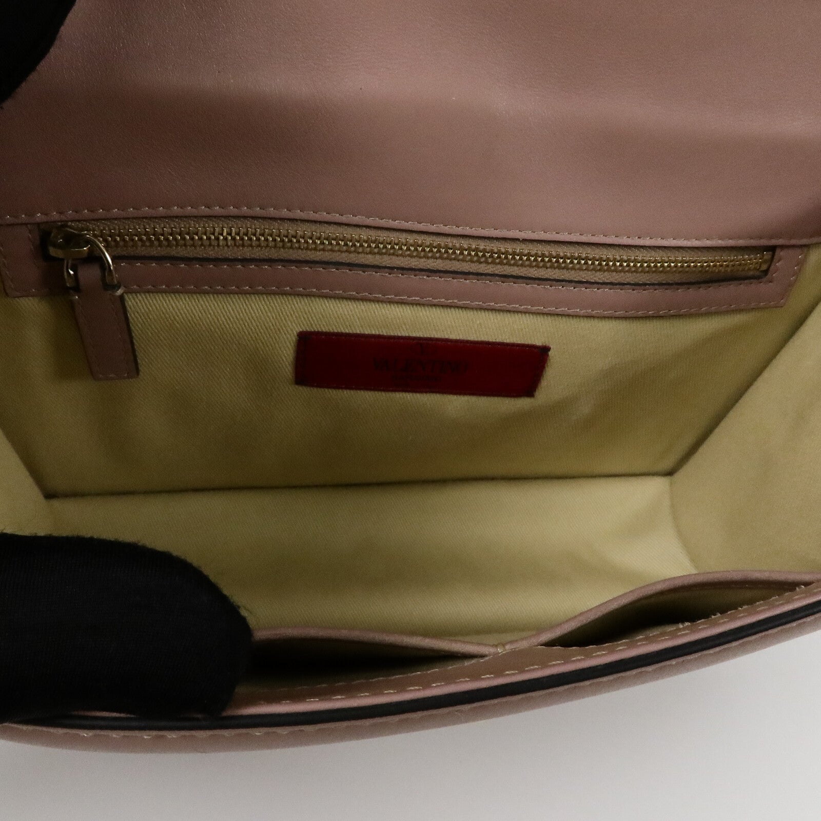 Valentino 牛皮皮革Garavani Glam Lock鏈帶手挽肩背兩用袋