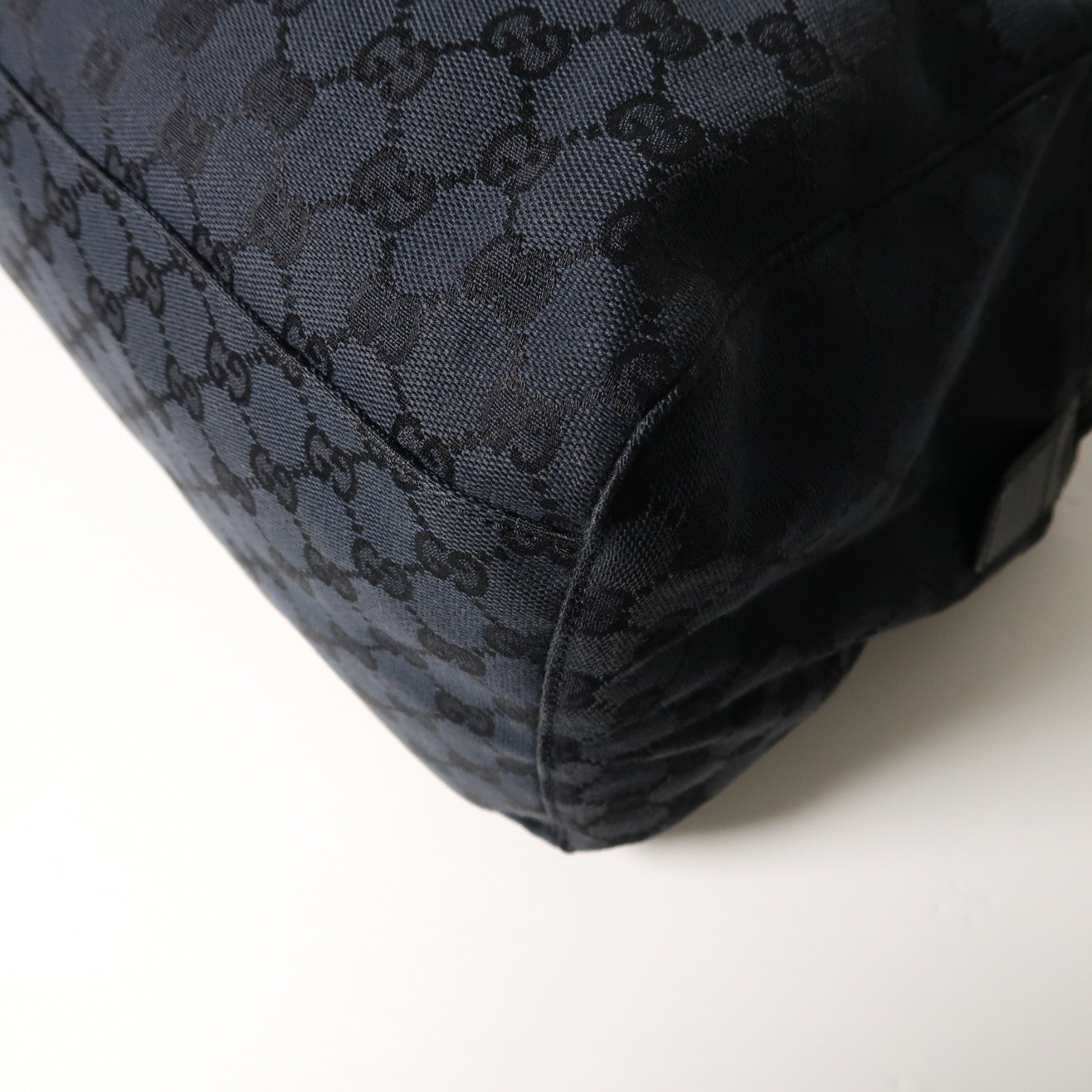 GUCCI 帆布Shoulder Bag肩背袋深藍色