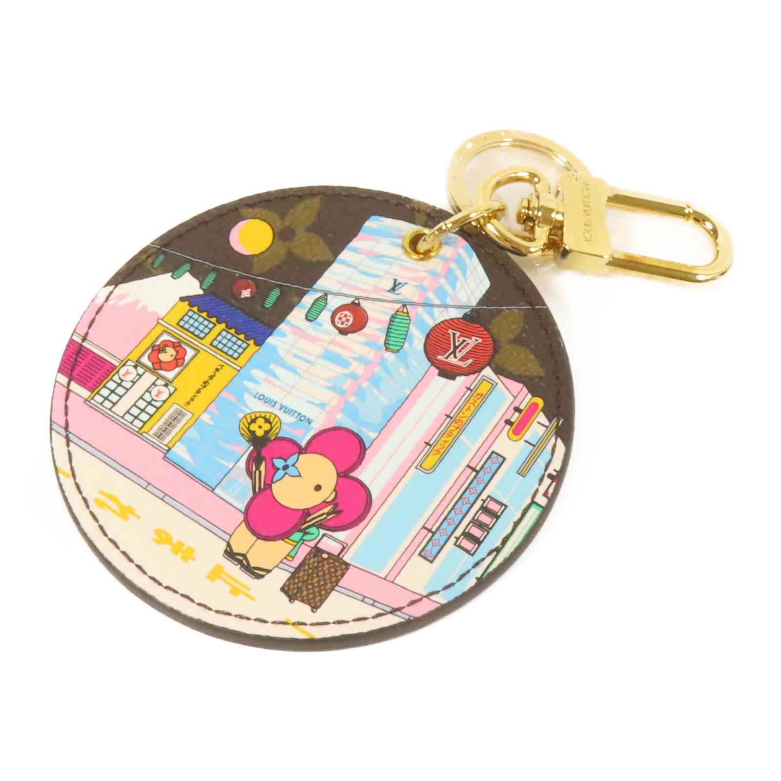 LOUIS VUITTON Monogram Vivienne Porte Cles Illustre Charm金扣掛飾