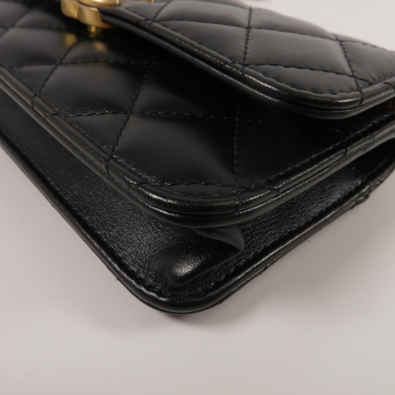 CHANEL 牛皮皮革Shoulder Bag鏈帶手挽肩背兩用袋
