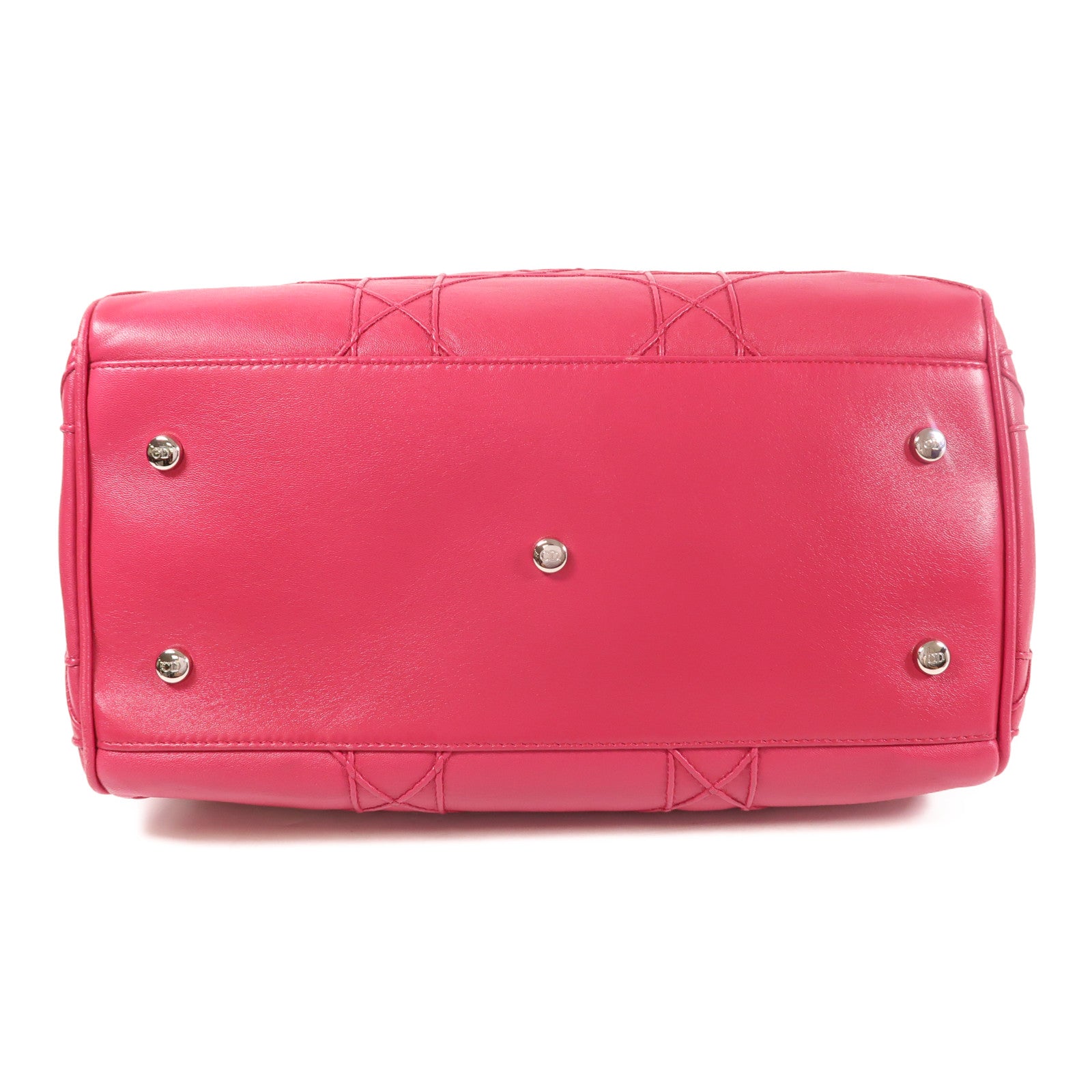 Dior 牛皮皮革Hand Bag銀扣手挽袋