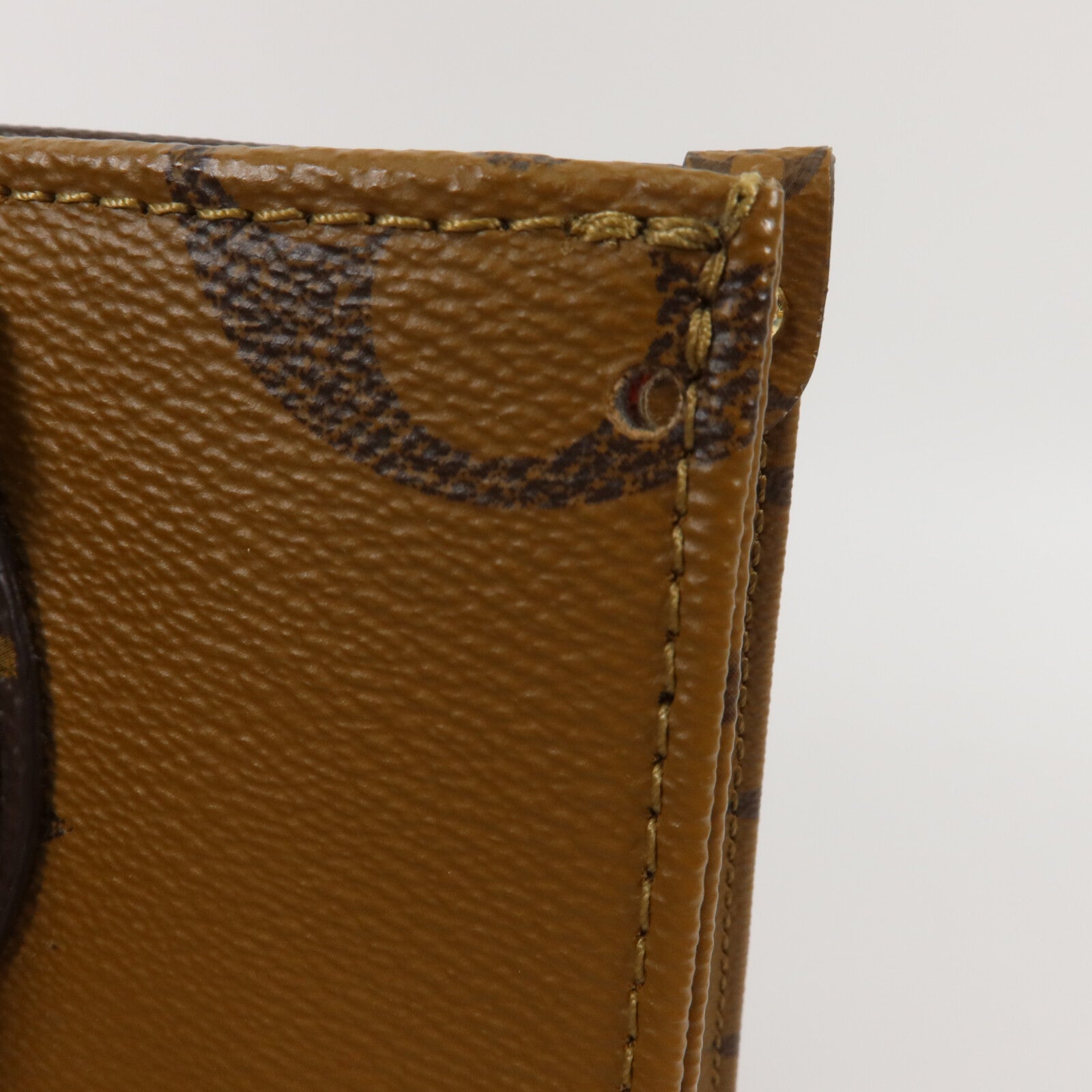 LOUIS VUITTON Monogram Giant OnTheGo PM金扣手挽肩背兩用袋棕色