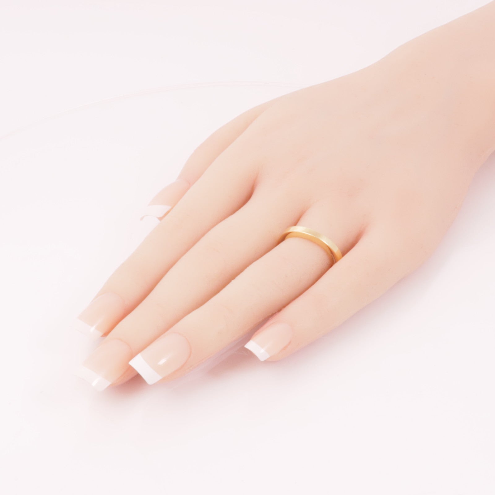 TIFFANY＆CO 18K玫瑰金Lock Ring戒指Tiffany#55/US#7.25