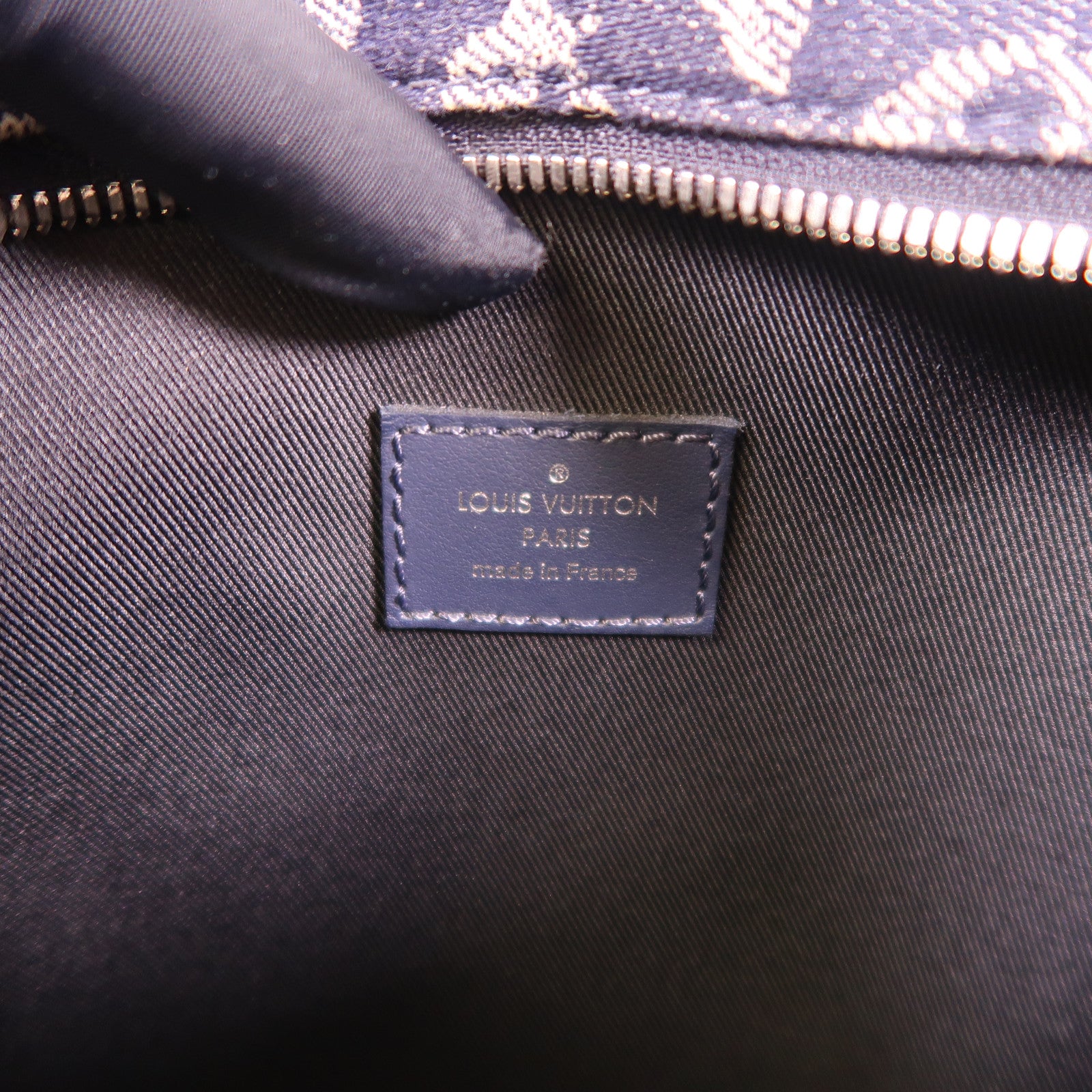 LOUIS VUITTON LV SHW Soft Trunk Shoulder Bag M57283 Monogram Tapestry Navy