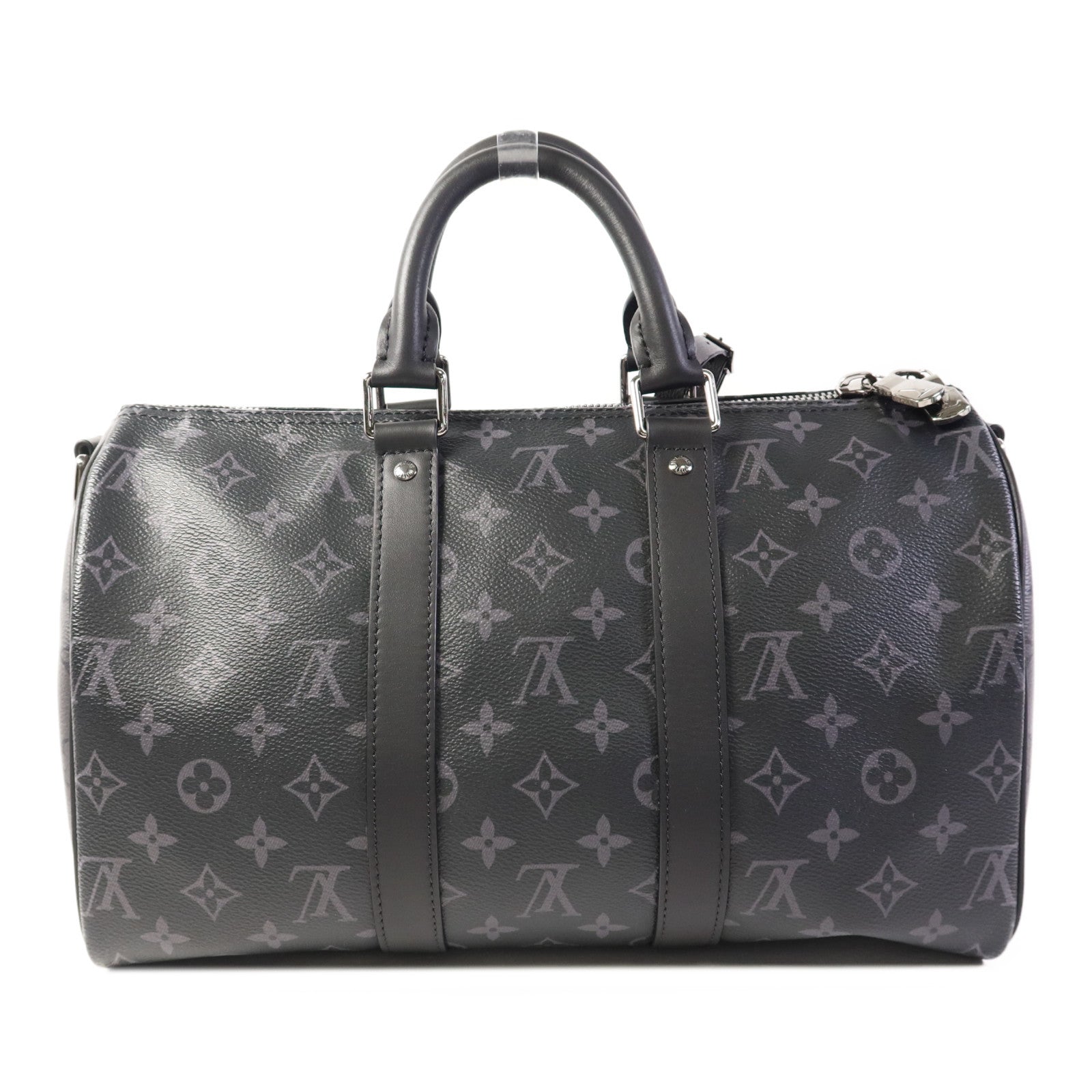 LOUIS VUITTON Monogram Eclipse Keepall Bandouliere 35手挽肩背兩用袋